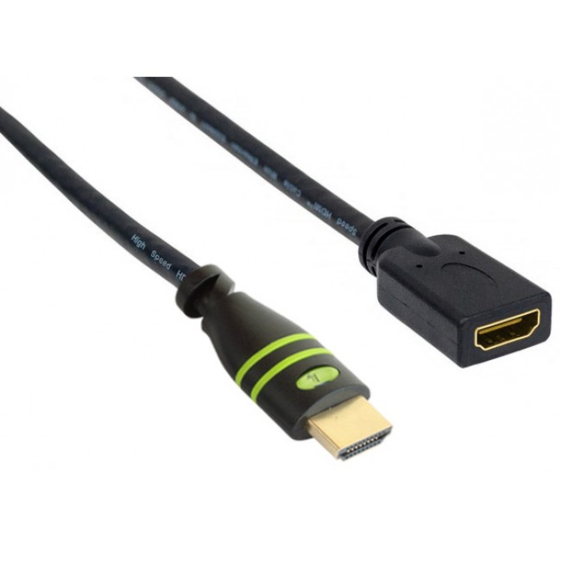 HDMI High Speed with Ethernet Extension Cable 4K 60Hz M / F 1.0 m