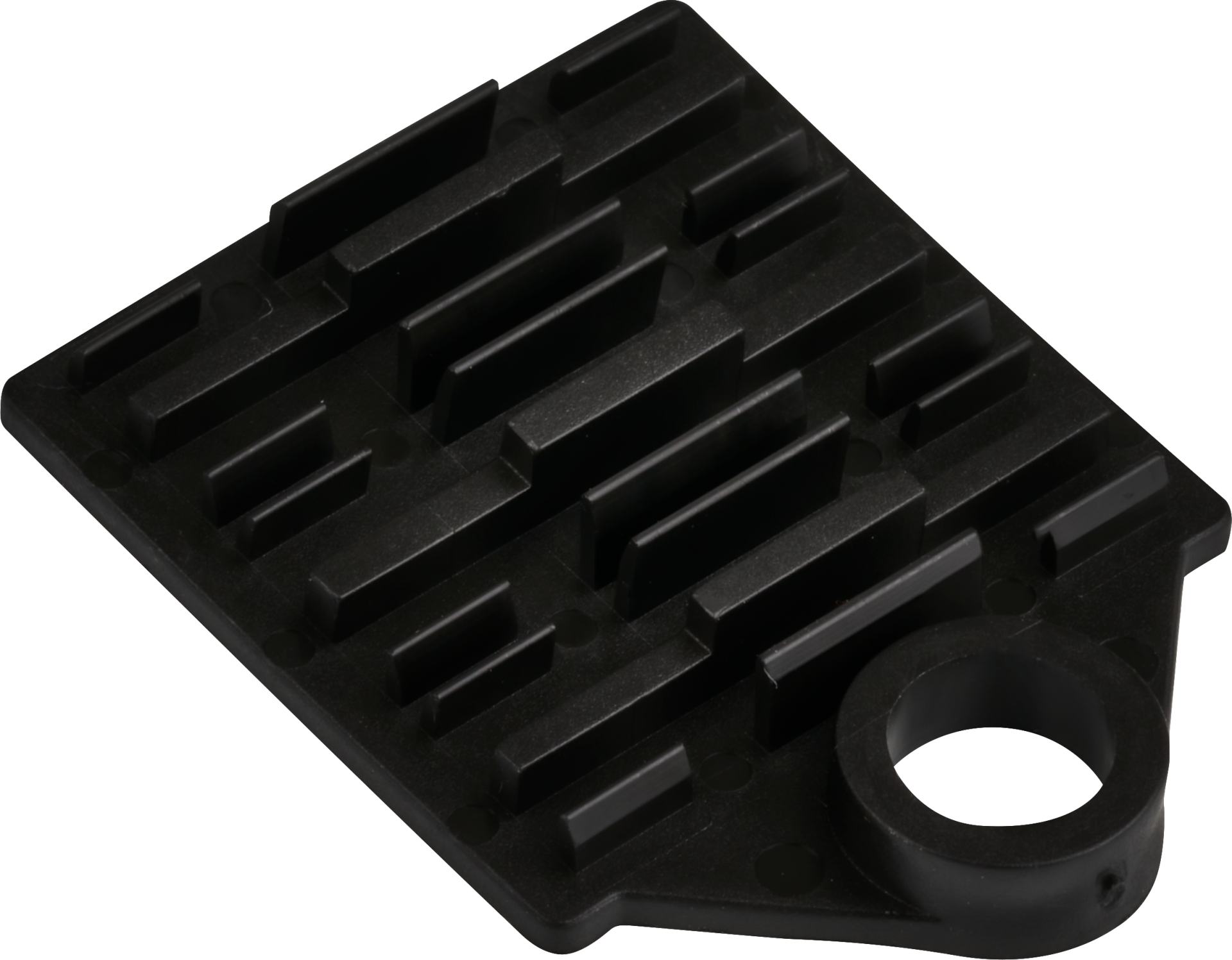 Splice holder for 6 x arc splices with shrink tube, black Splice holder for 6 x arc splices with shrink tube, black