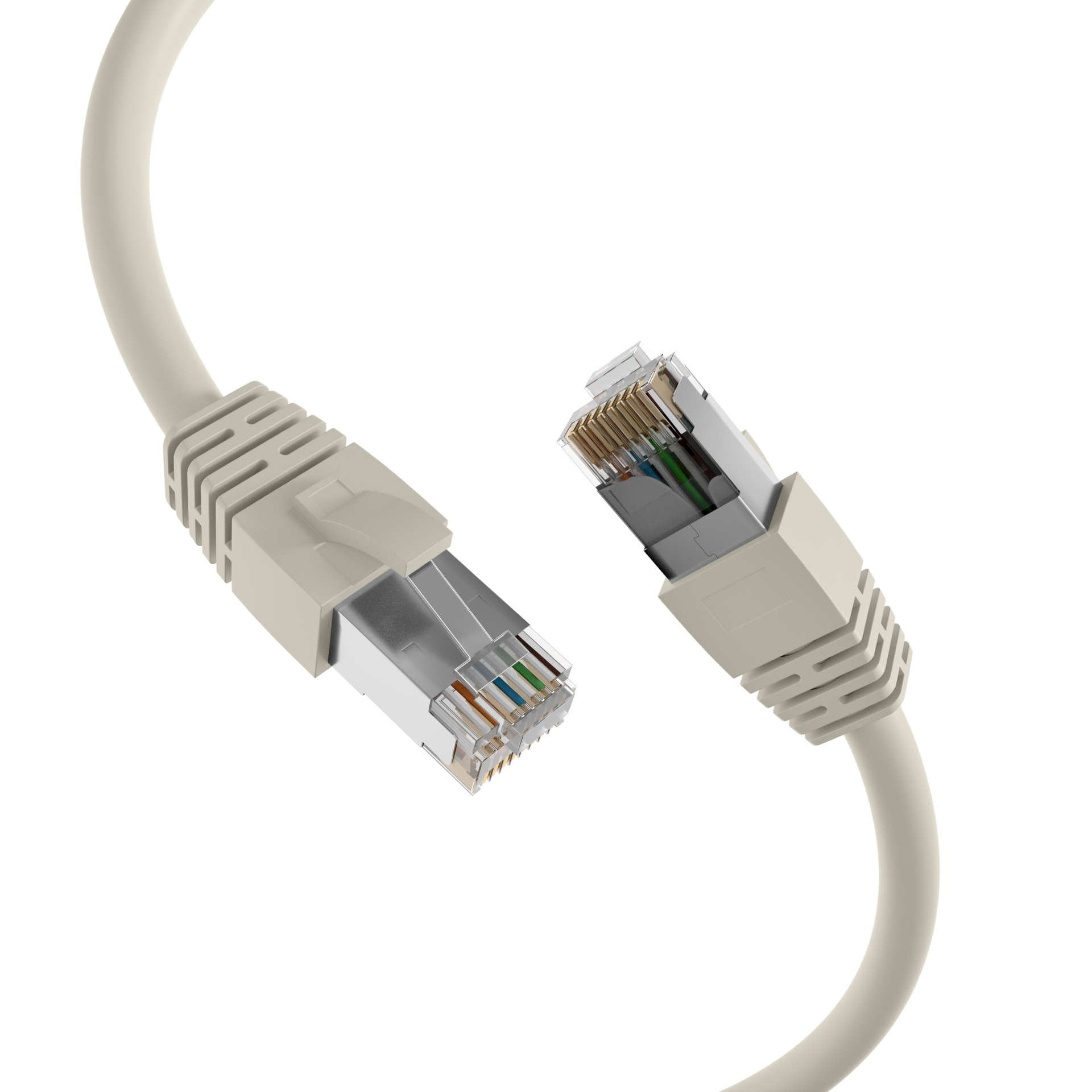 RJ45 Patch Cord Cat.8.1 S/FTP LSZH BC grey 10m