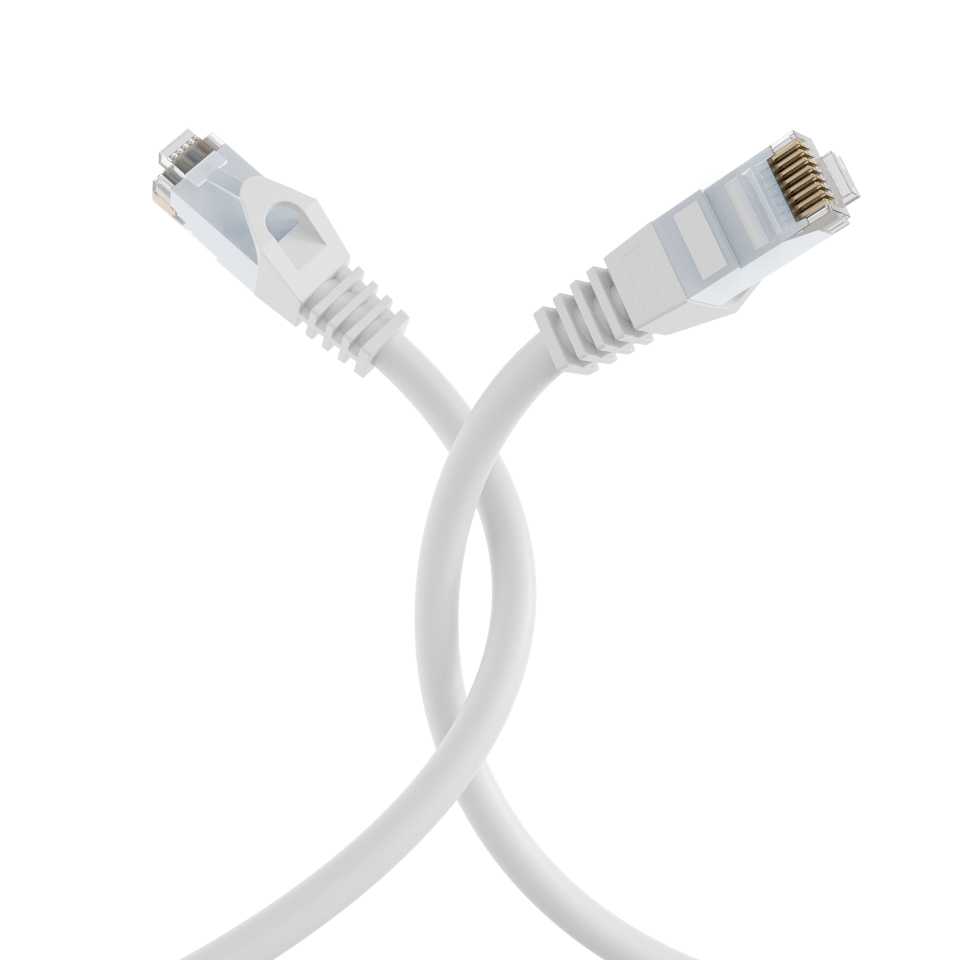 RJ45 Patch Cord Cat.6 U/UTP LSZH CCA white 1m