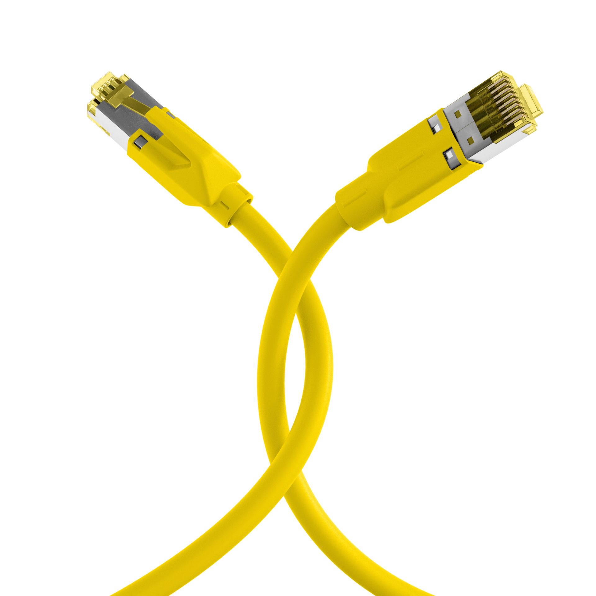 RJ45 Patch Cord Cat.6A S/FTP LSZH Dätwyler 7702 TM31 yellow 7,5m