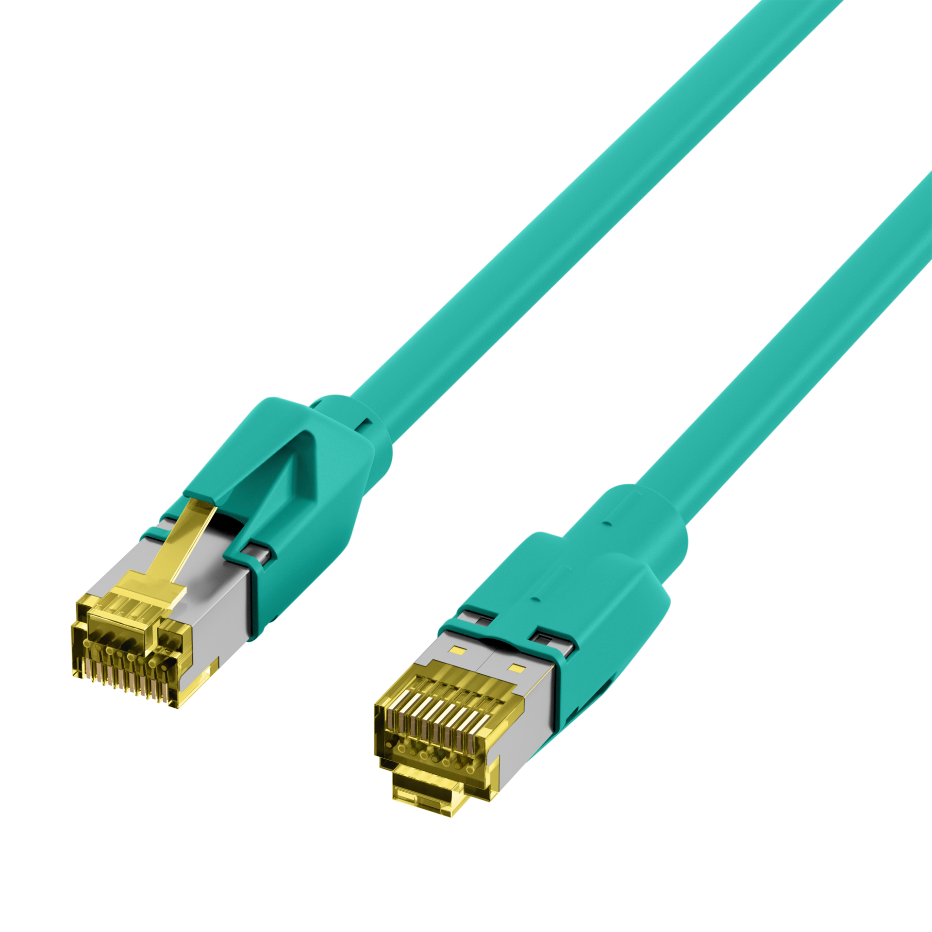 RJ45 Patch Cord Cat.6A S/FTP LSZH Dätwyler 7702 TM31 green 0,5m