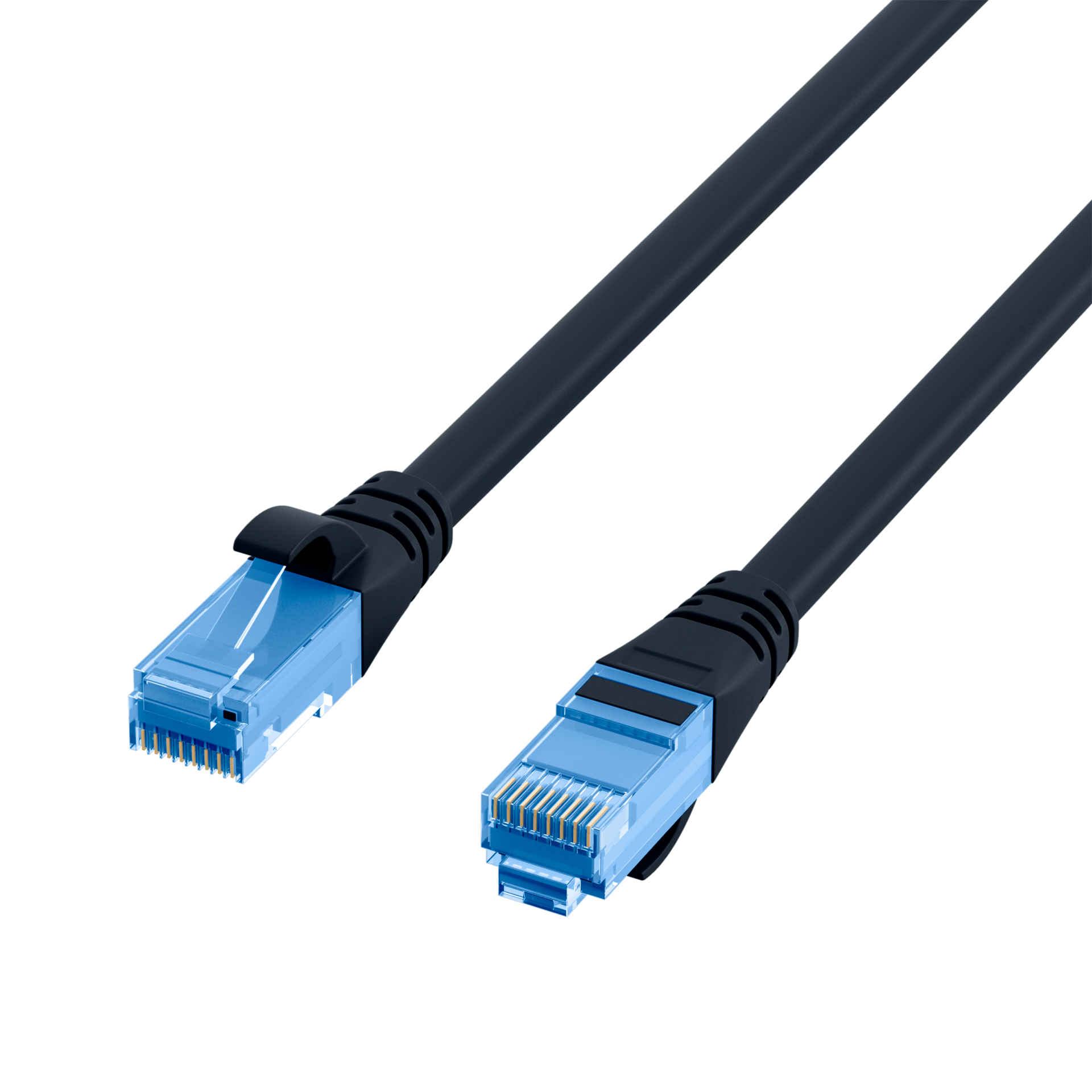 RJ45 Patch Cord Cat.6A U/UTP LSZH Premium 500MHz black 5m