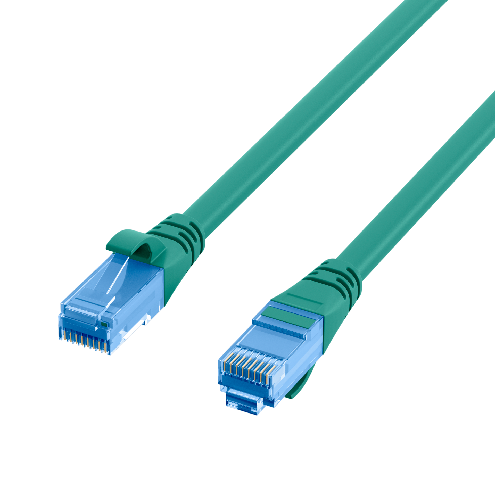 RJ45 Patch Cord Cat.6A U/UTP LSZH Premium 500MHz green 15m