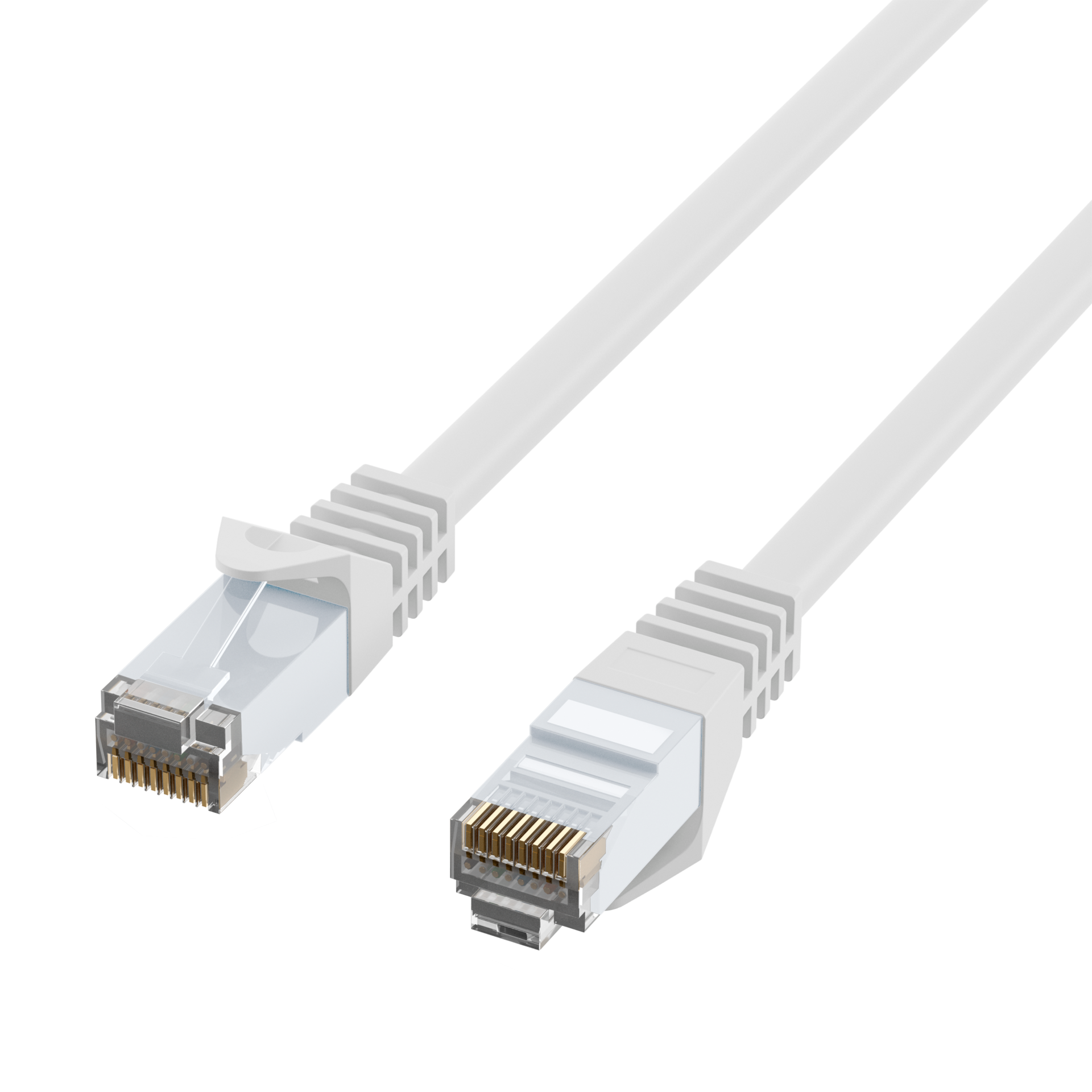 RJ45 Patch Cord Cat.6 U/UTP LSZH CCA white 10m