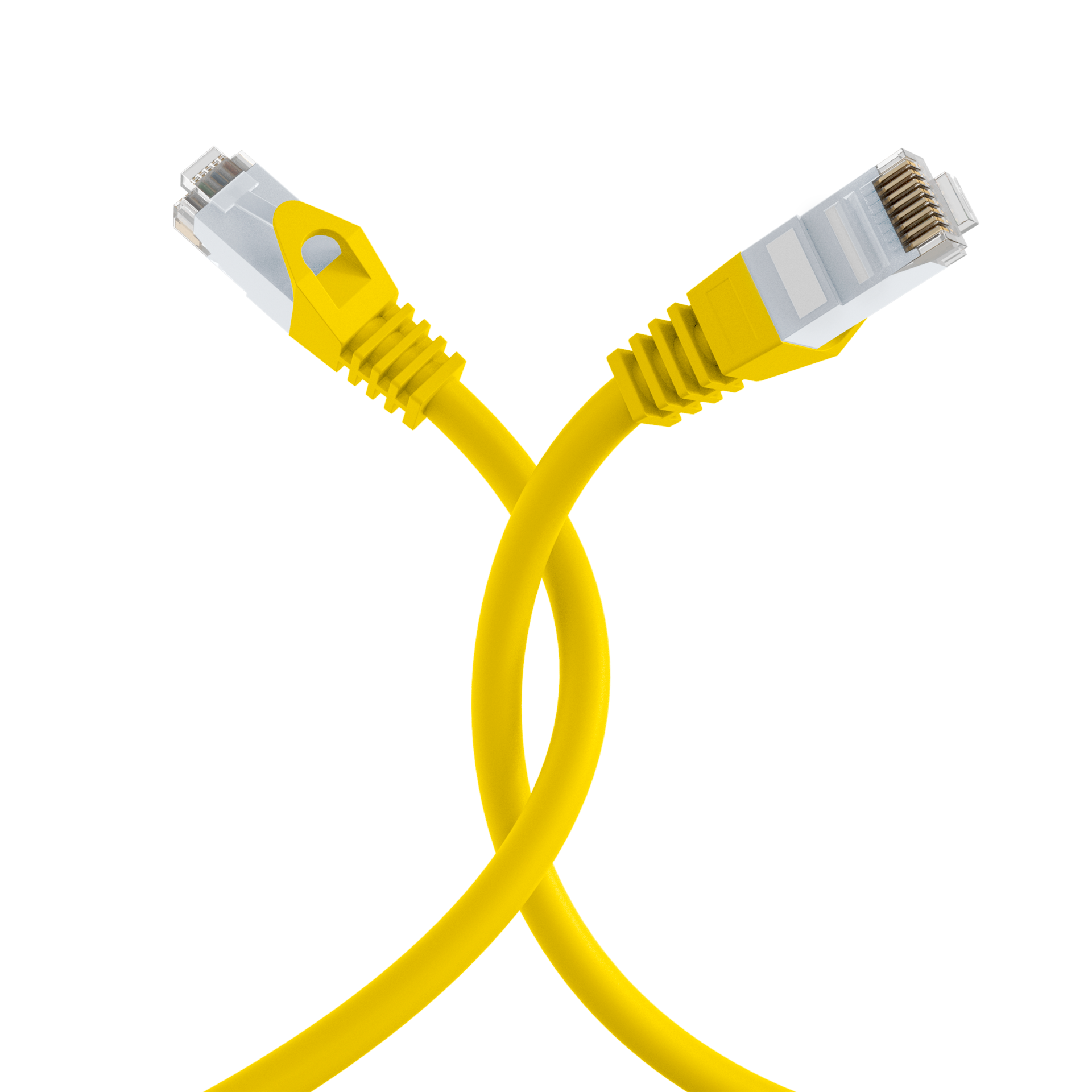 RJ45 Patch Cord Cat.6 U/UTP LSZH CCA yellow 7,5m