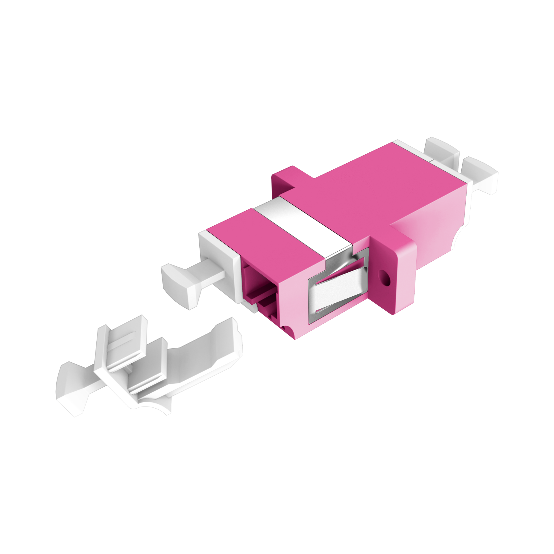 Adapter  LC Duplex OM4 erica violet 