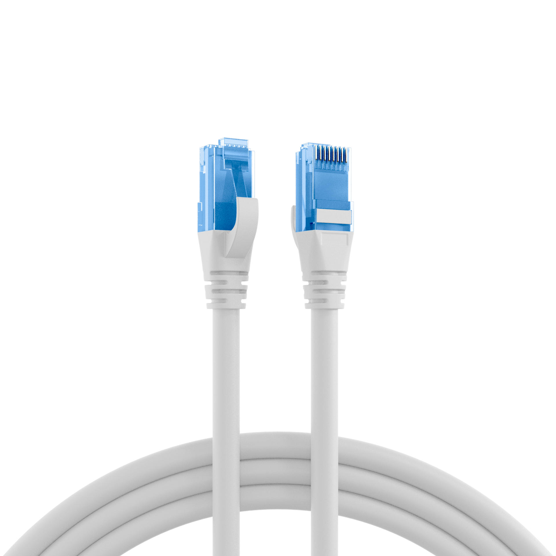 RJ45 Patch Cord Cat.6A U/UTP LSZH Premium 500MHz white 1m