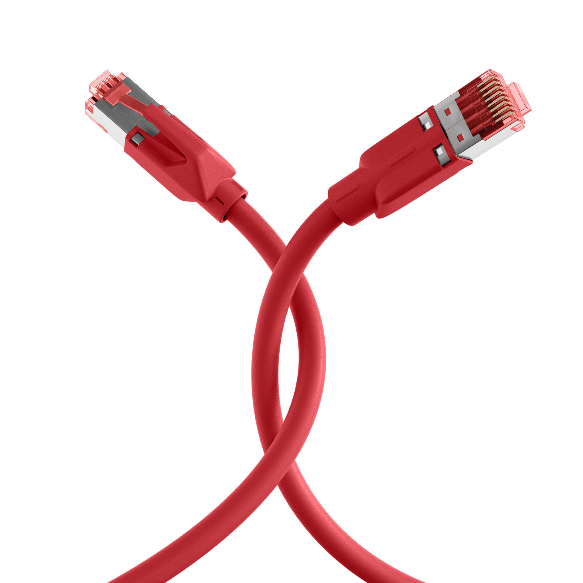 RJ45 Patch Cord Cat.6A S/FTP LSZH Draka UC900 TM21 red 30m