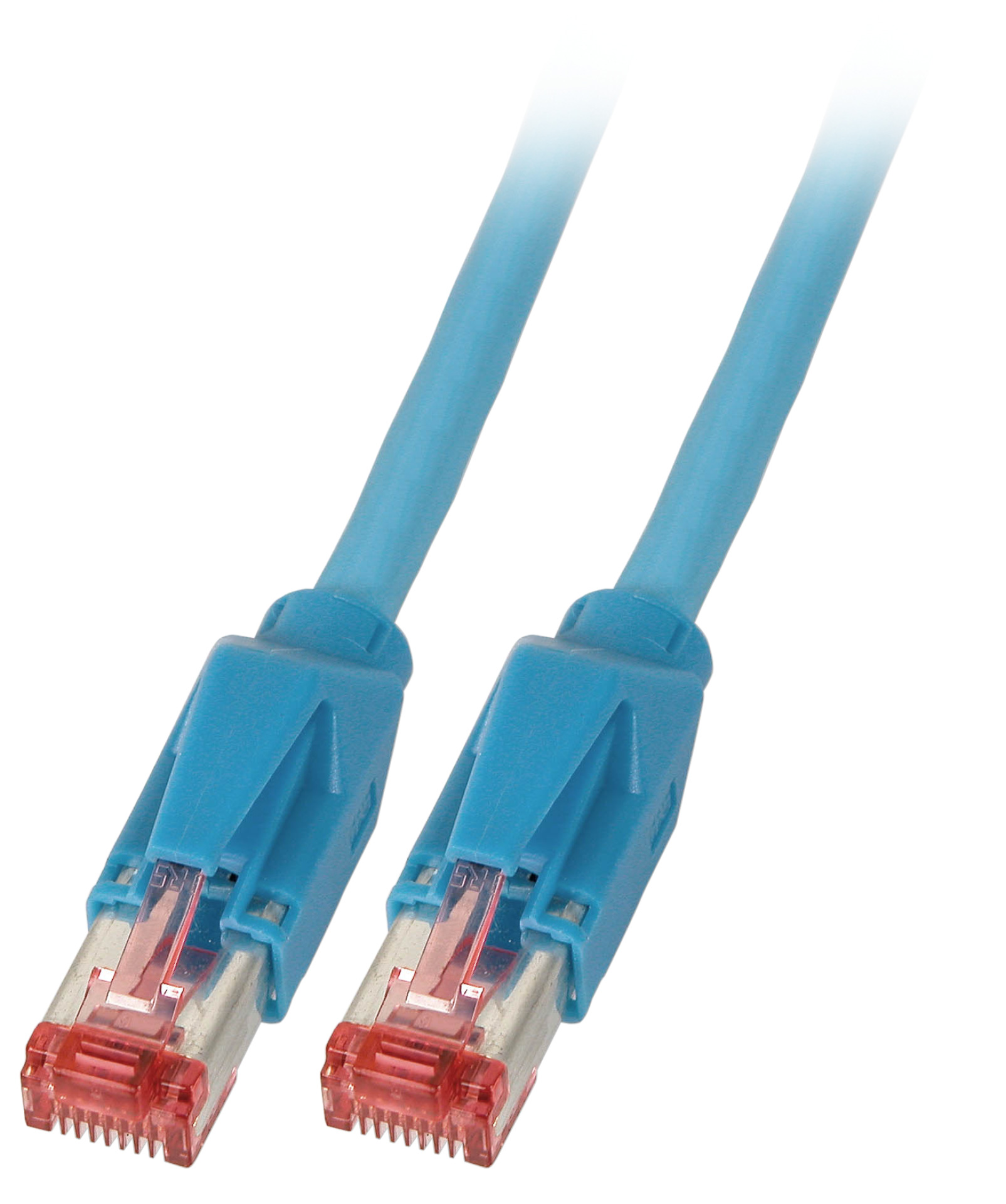 RJ45 Patch cable S/FTP, Cat.6A, TM21, Dätwyler 7702, 1m, blue