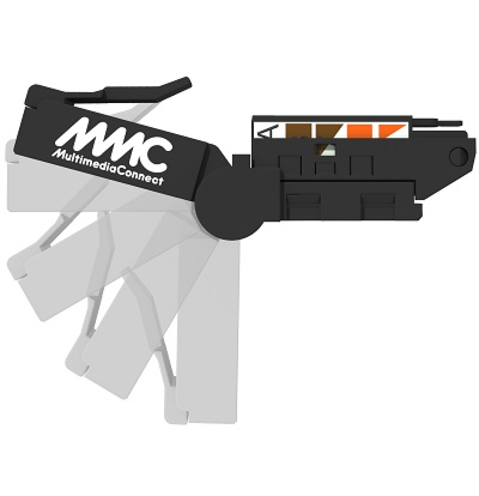 RJ45 connector Cat.6A unshielded, rotatable, tool-free field-assembly