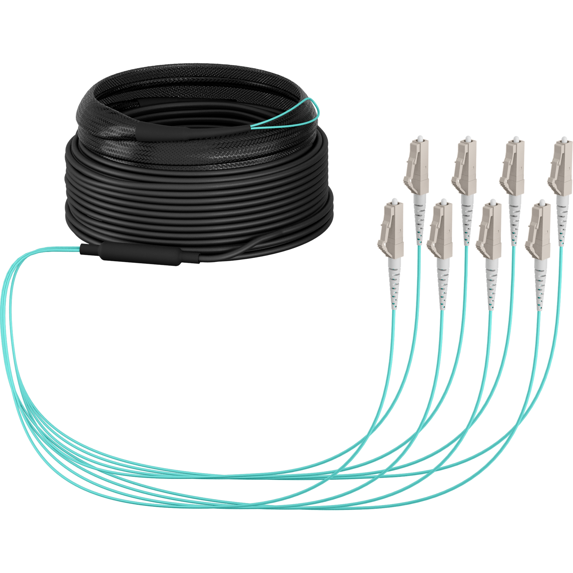 Trunk cable U-DQ(ZN)BH OM3 8G (1x8) LC-LC,10m Dca LSZH