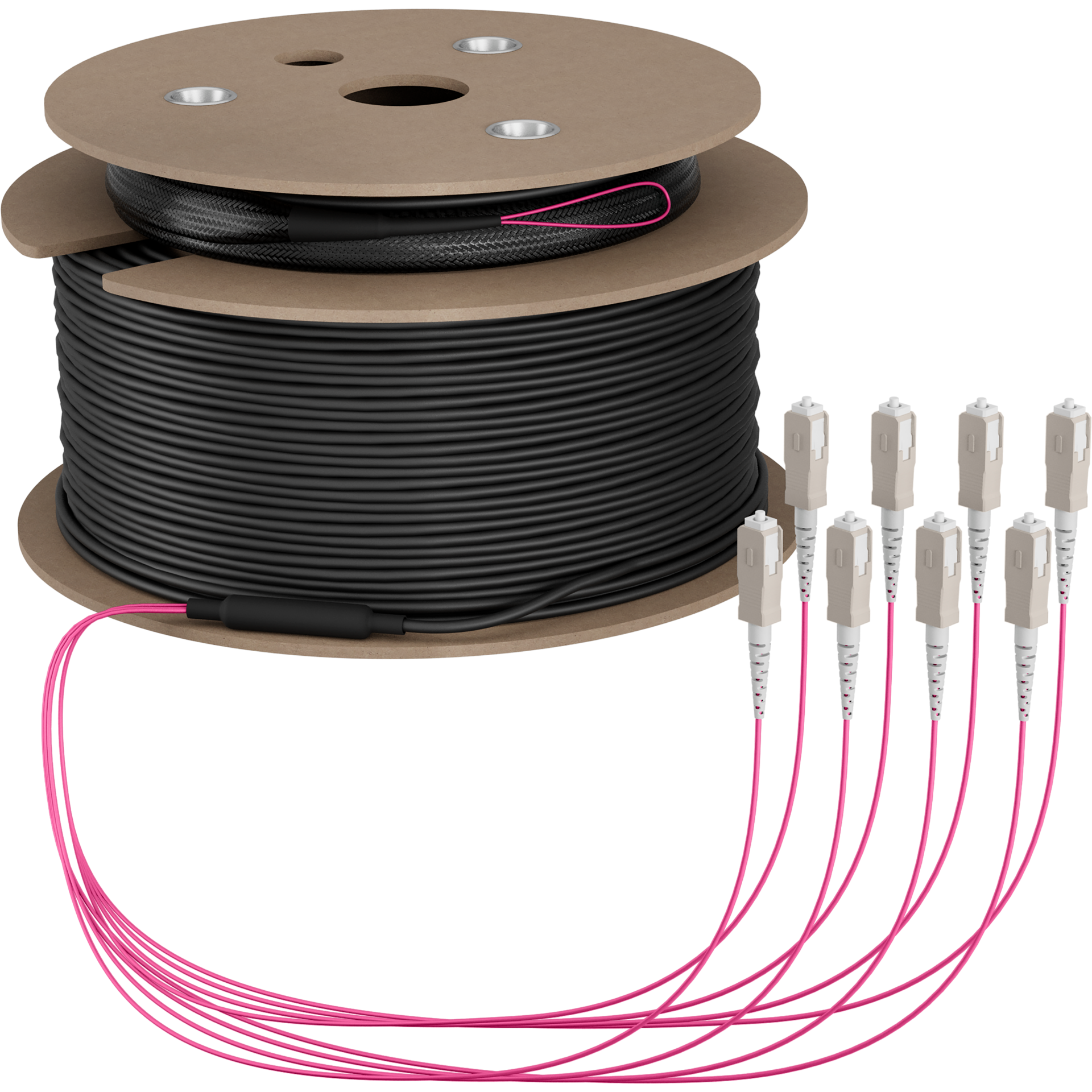 Trunk cable U-DQ(ZN)BH OM4 8G (1x8) SC-SC,50m Dca LSZH