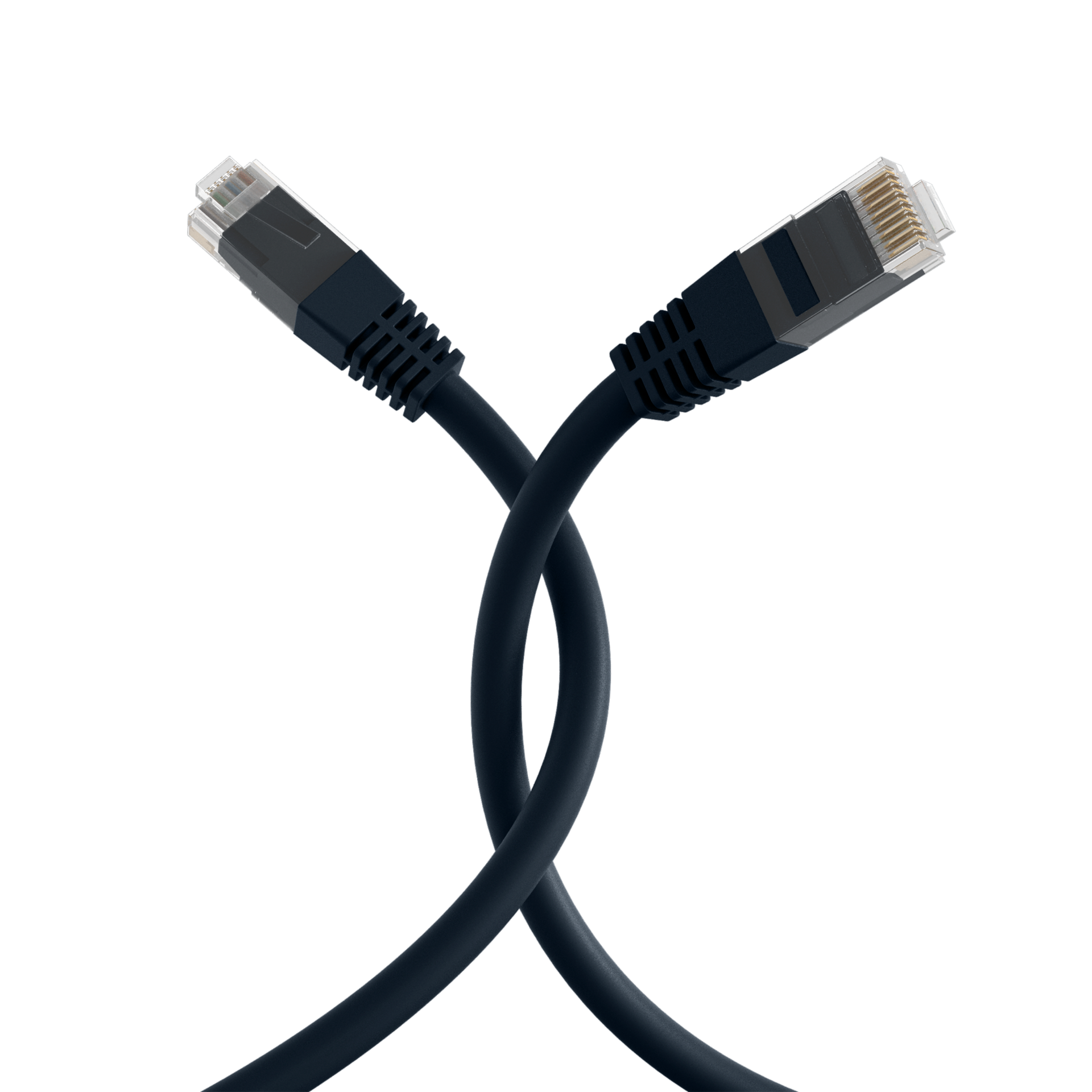 RJ45 Patch Cord Cat.5e U/UTP PVC CCA black 15m