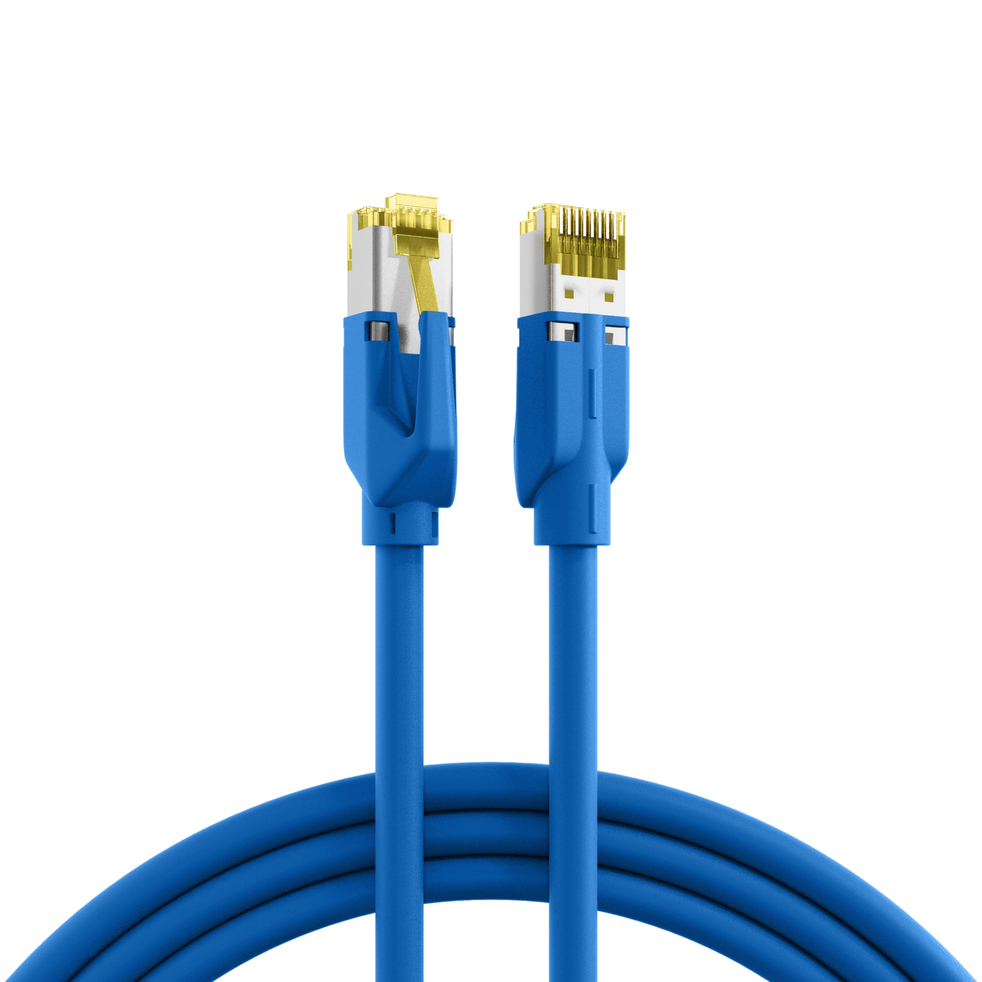 RJ45 Patch Cord Cat.6A S/FTP LSZH Dätwyler 7702 TM31 blue 3m