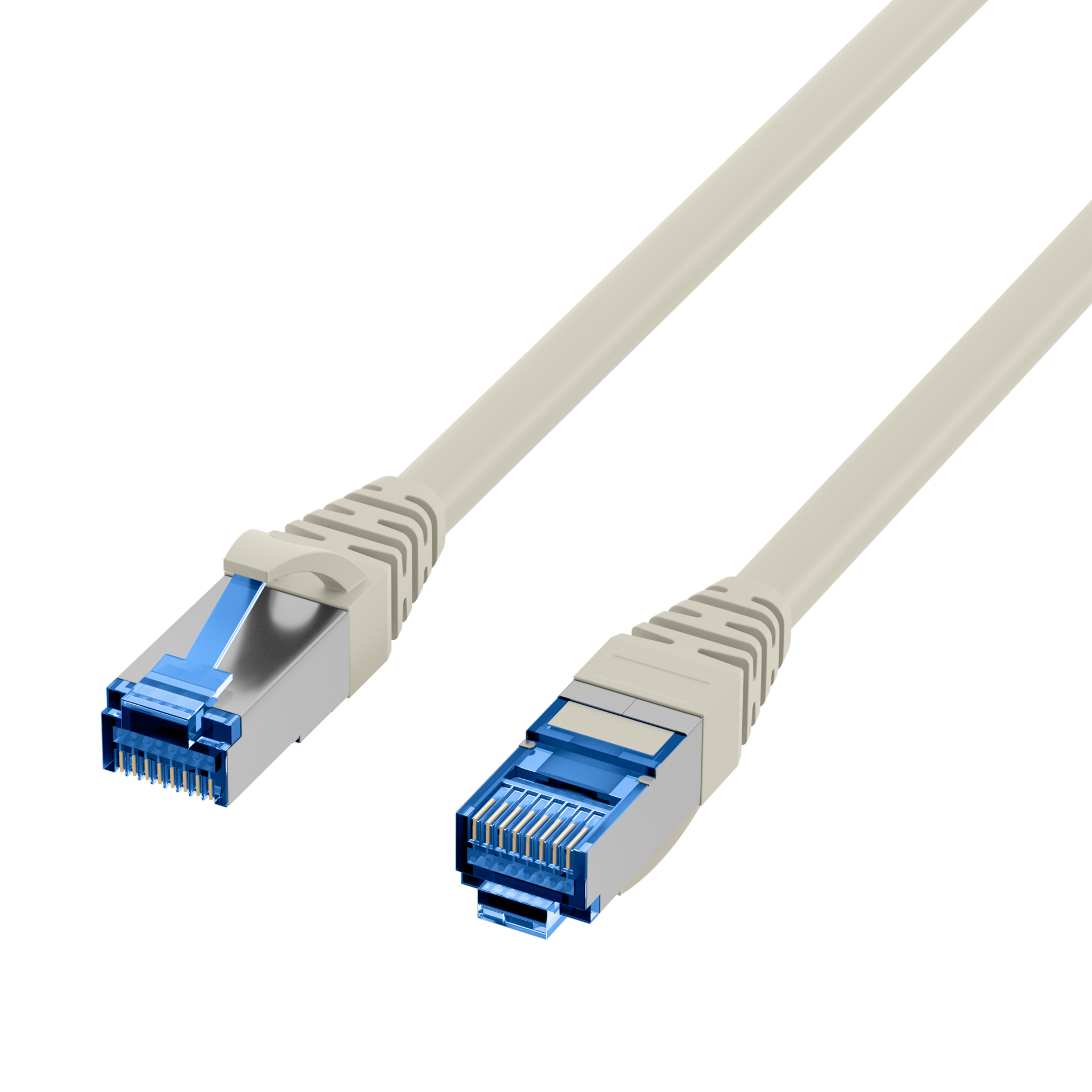 RJ45 Patch Cord Cat.6A S/FTP PVCUL grey 5m