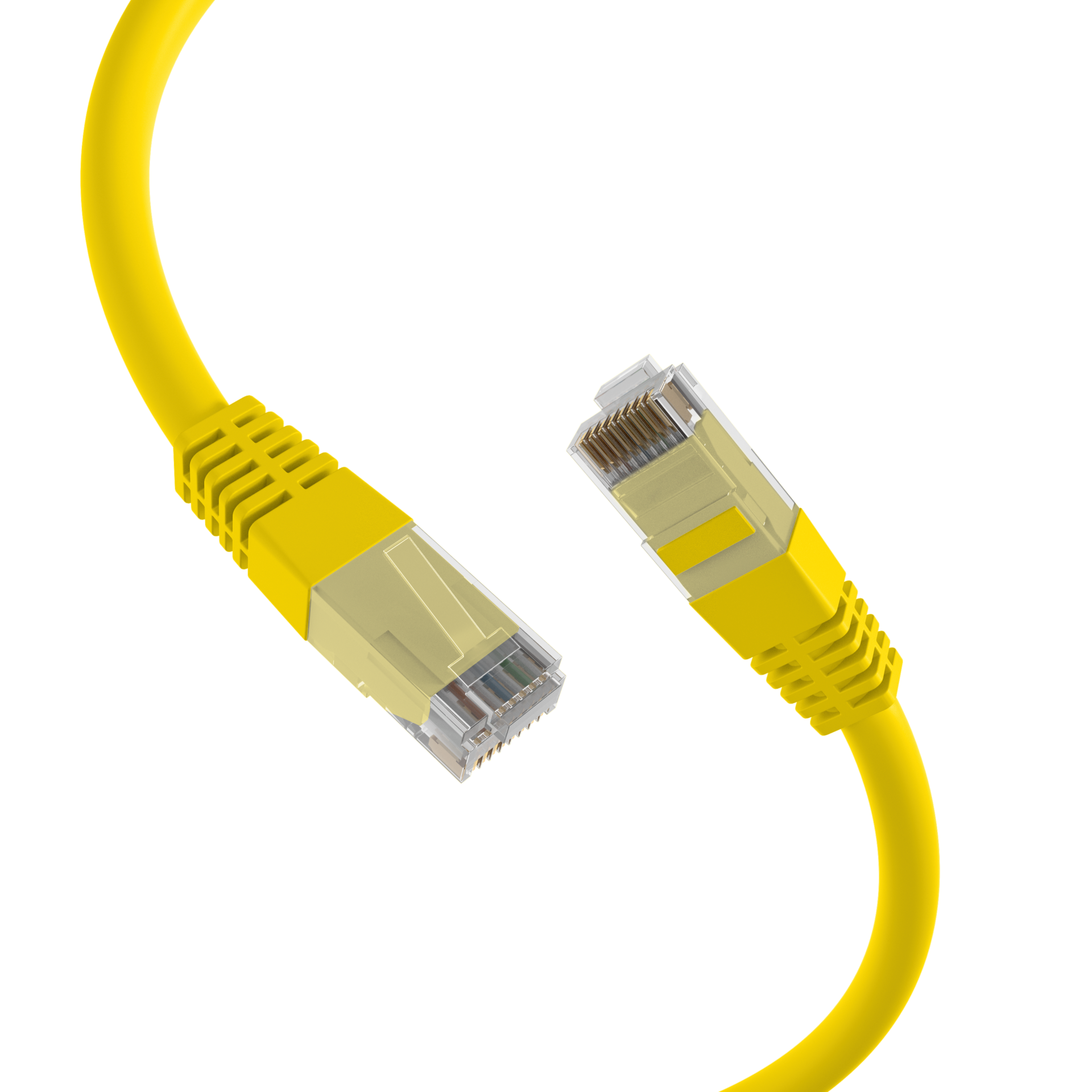 RJ45 Patch Cord Cat.6 U/UTP PVC CCA yellow 7,5m