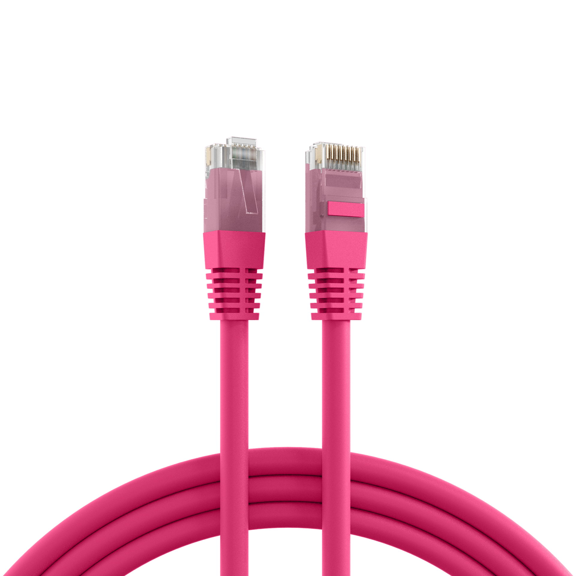 RJ45 Patch Cord Cat.6 U/UTP PVC CCA magenta 7,5m