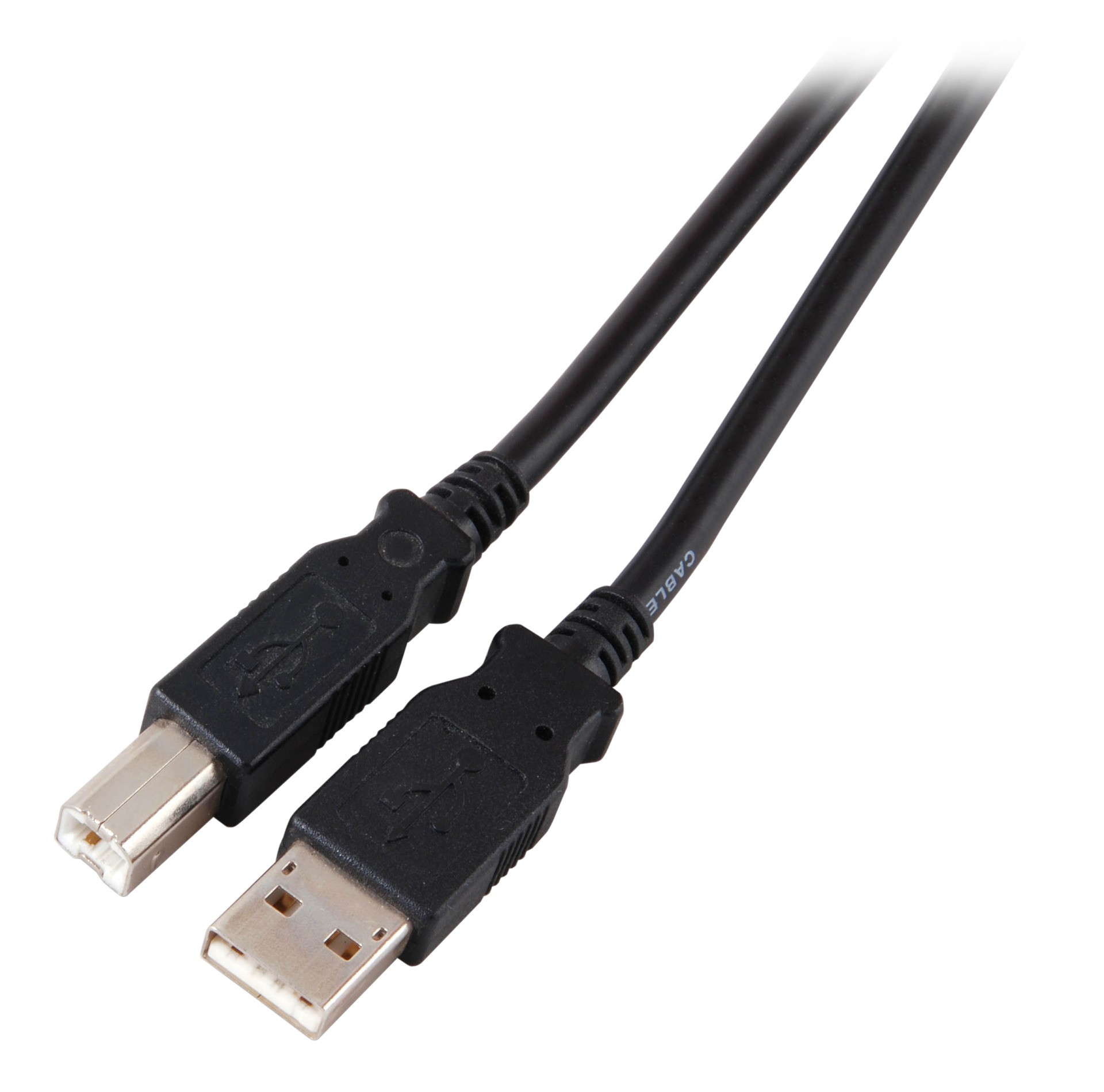 USB2.0 Connection Cable A-B, M-M, 0.5m, black, Classic