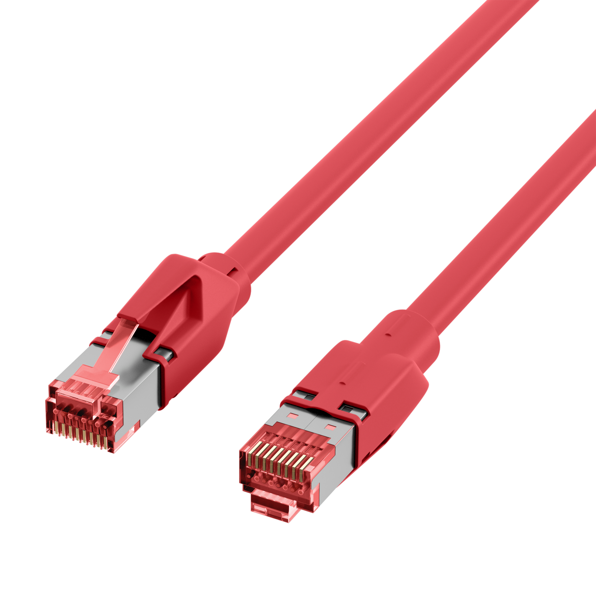 RJ45 Patch Cord Cat.6A S/FTP Dätwyler 7702 TM21 red 25m
