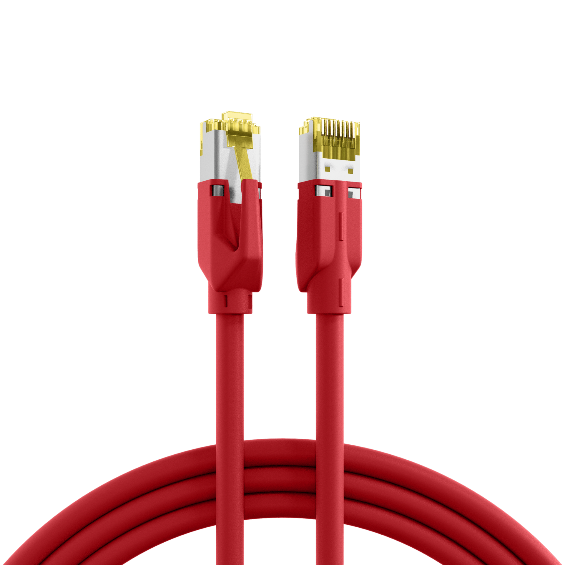 RJ45 Patch Cord Cat.6A S/FTP LSZH Dätwyler 7702 TM31 red 25m