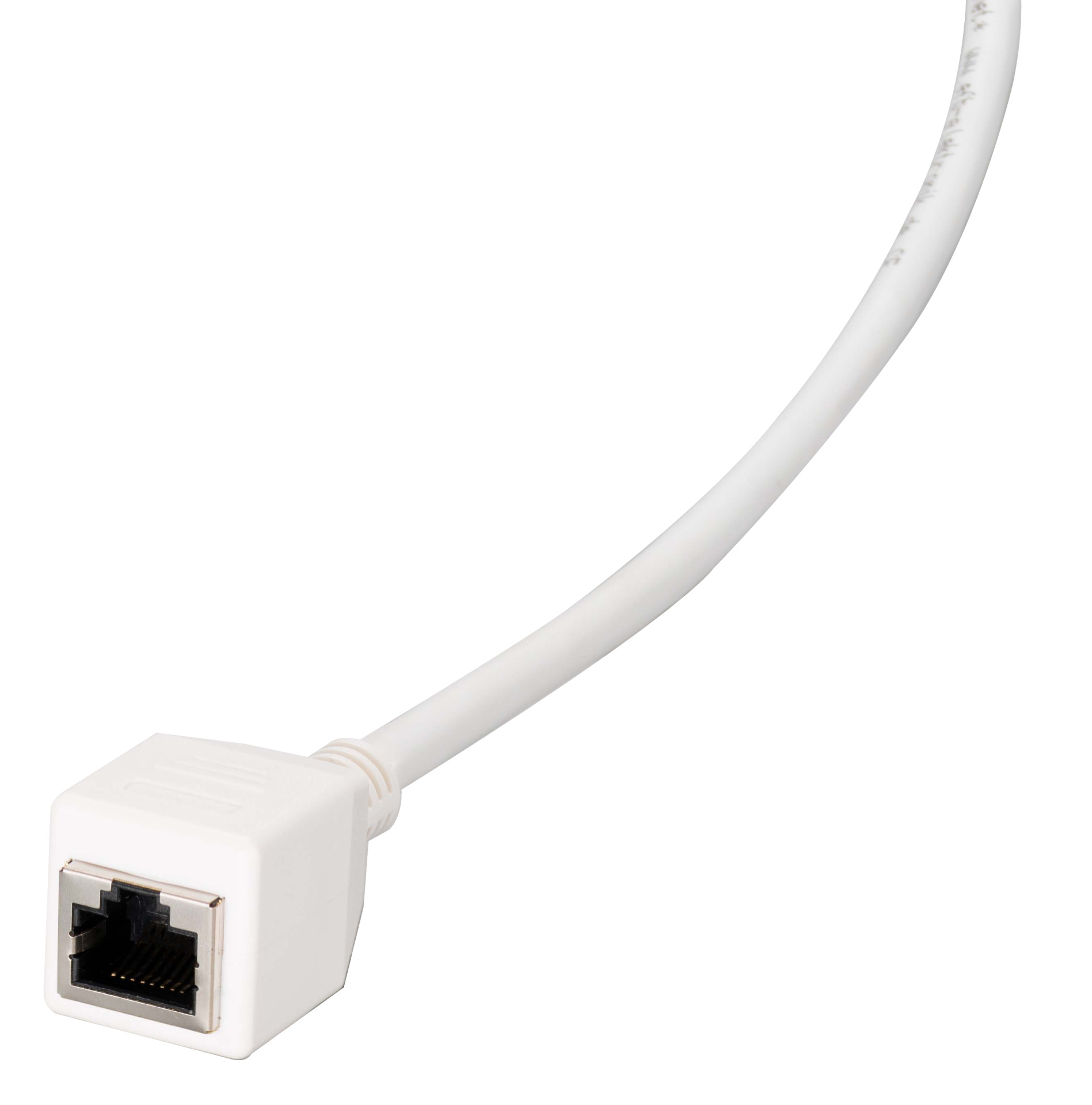 RJ45 patch cable extension Cat.6A, S/FTP, AWG26, white, 1m