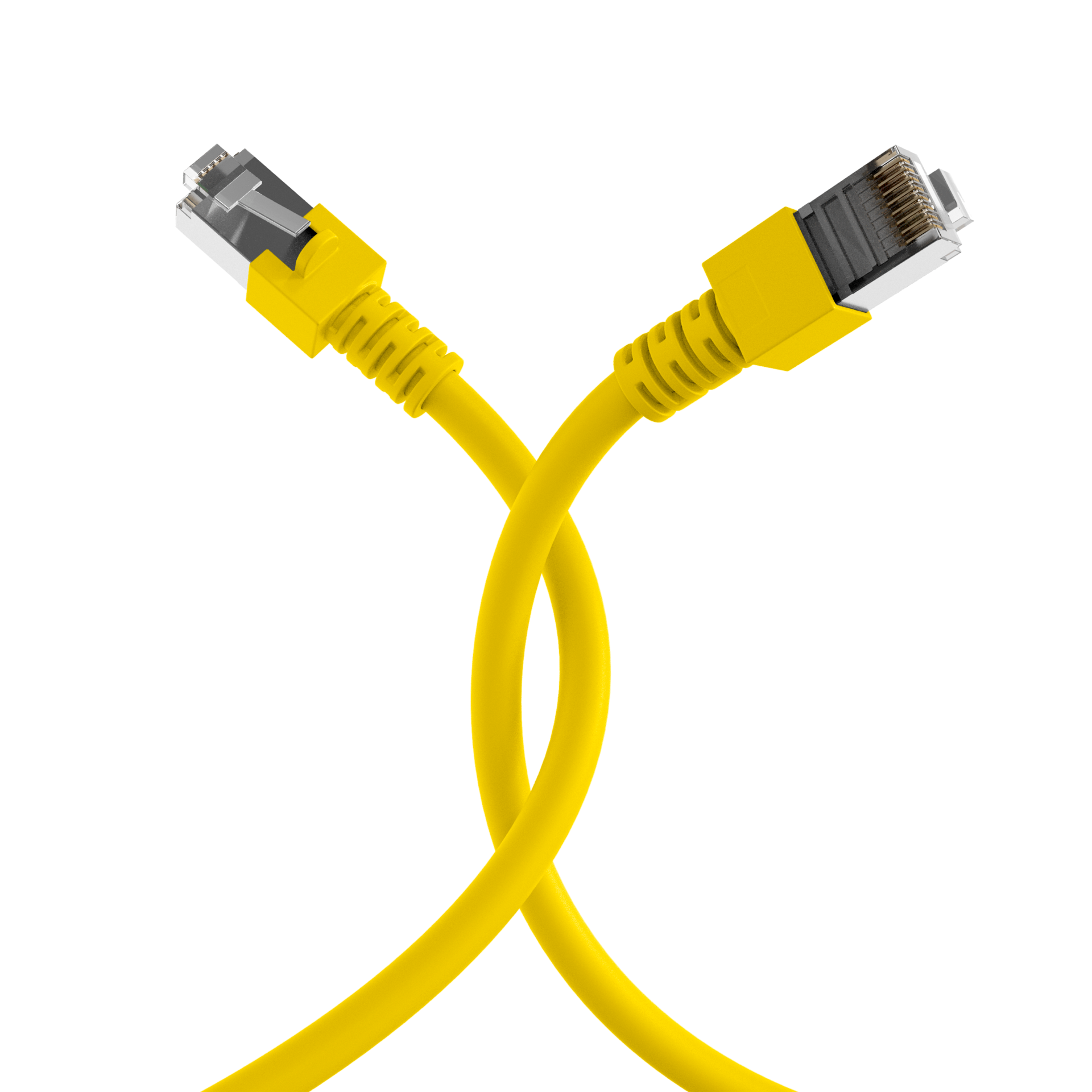 RJ45 Patch Cord Cat.5e SF/UTP PVC CCA yellow 7,5m