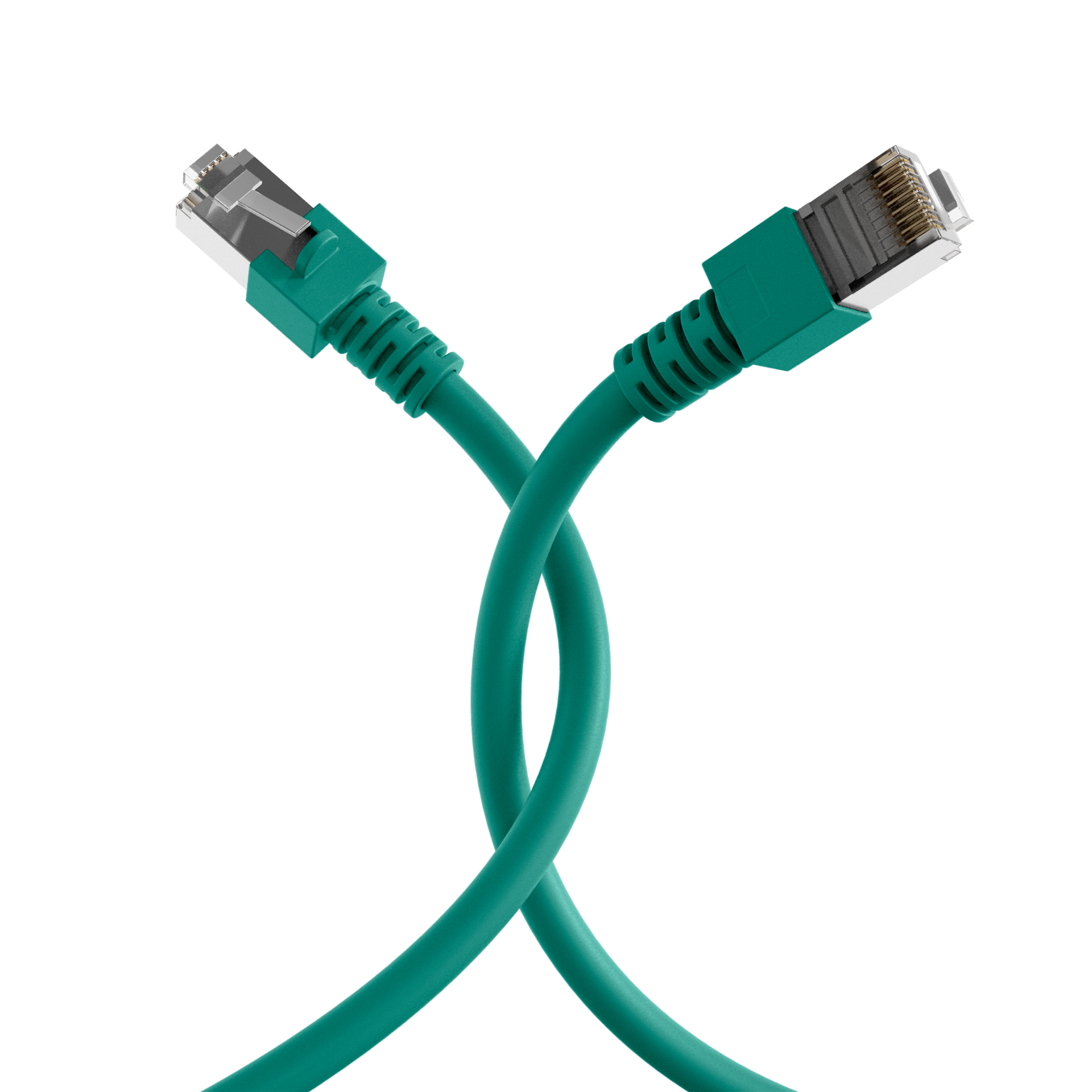 RJ45 Patch Cord Cat.5e SF/UTP PVC CCA green 5m