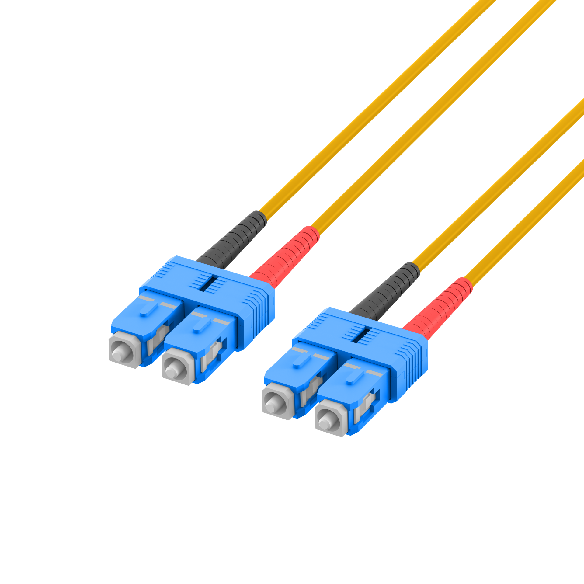 Duplex Patchcable SC-SC OS2 G652D 0,5m LSZH 3mm yellow