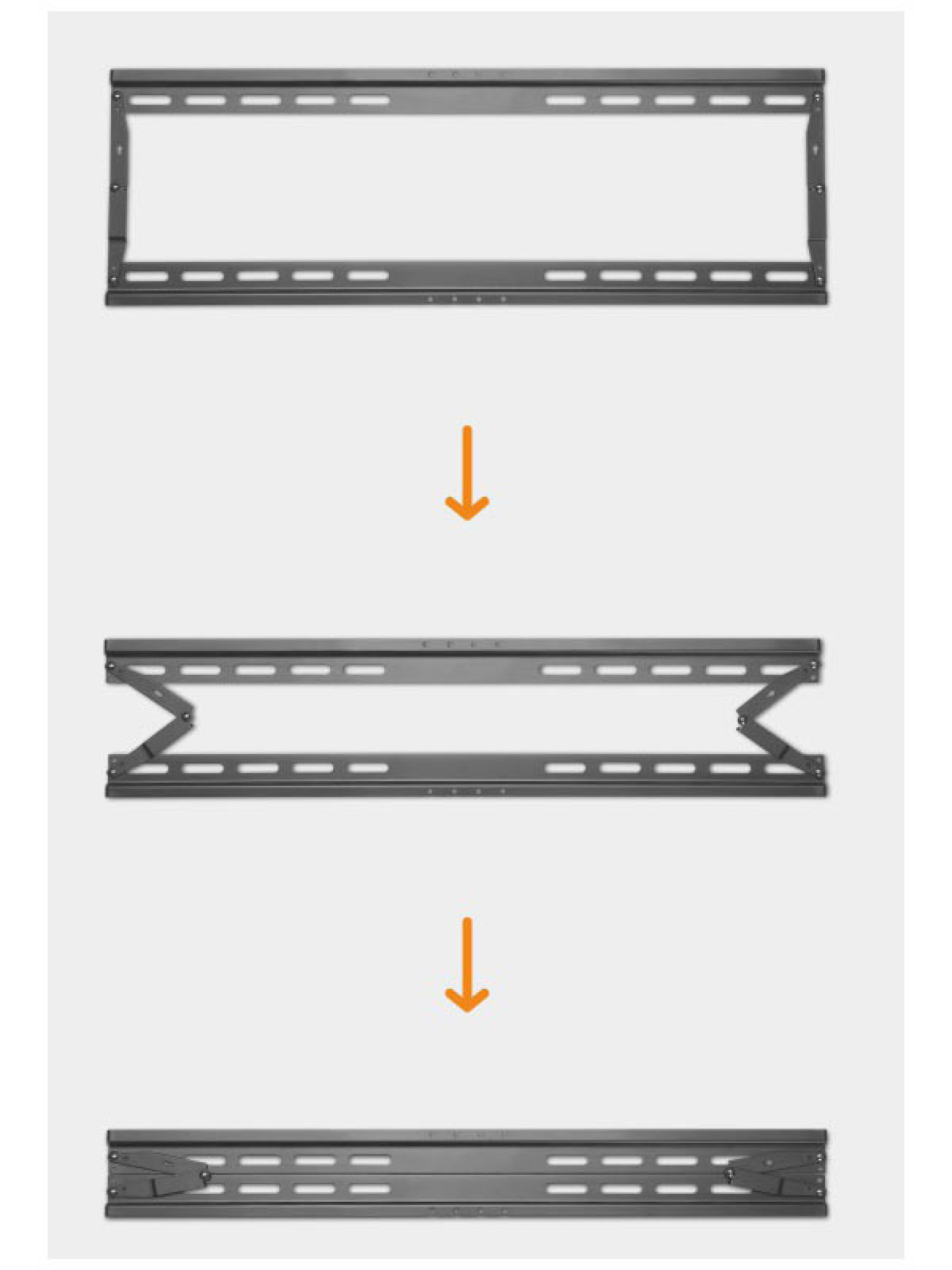 Wall support for 1 LCD TV LED 32"-70", wall distance: 29mm, black