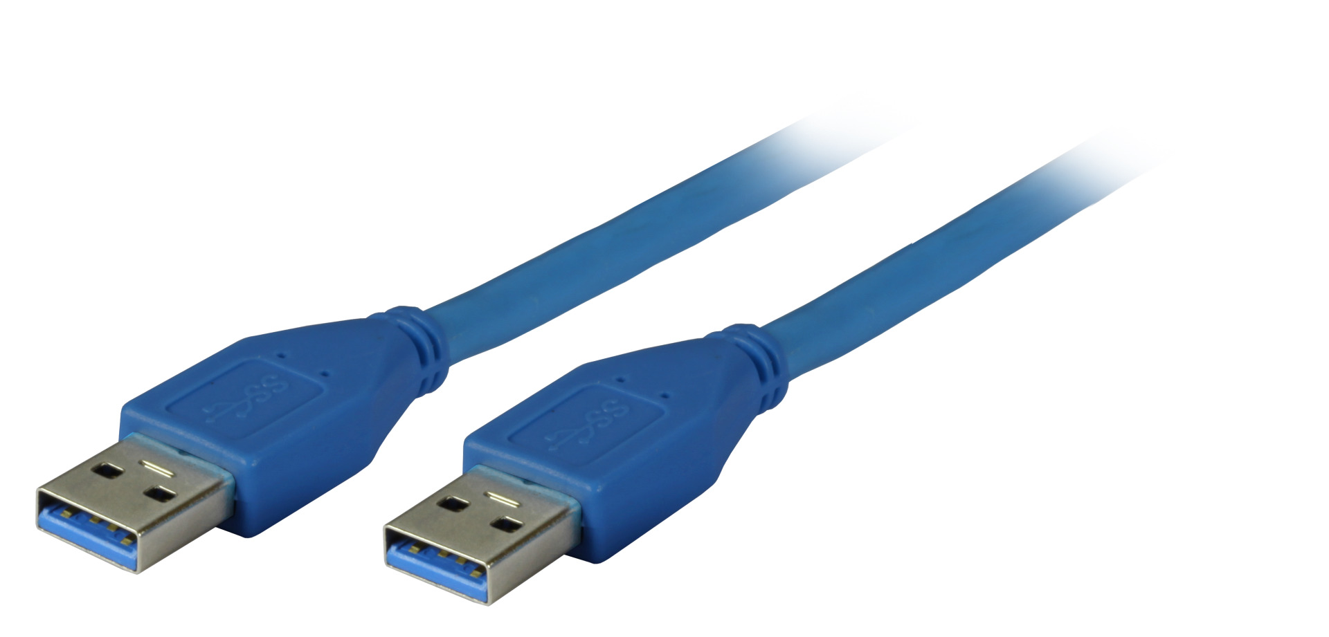 USB3.0 Connection Cable A-A, M-M, 1.0m, black, Premium