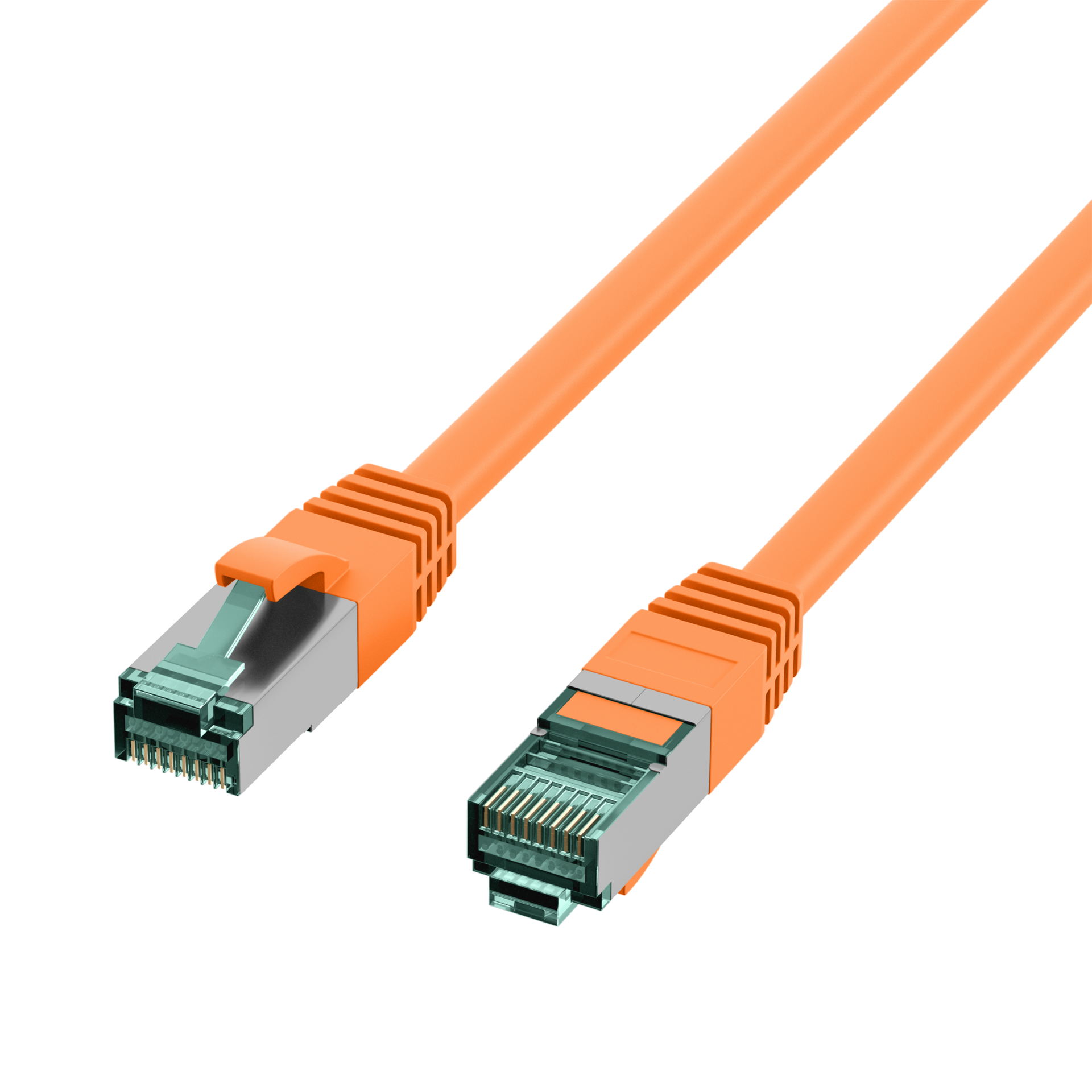 RJ45 Patch Cord Cat.6A S/FTP LSZH orange 30m