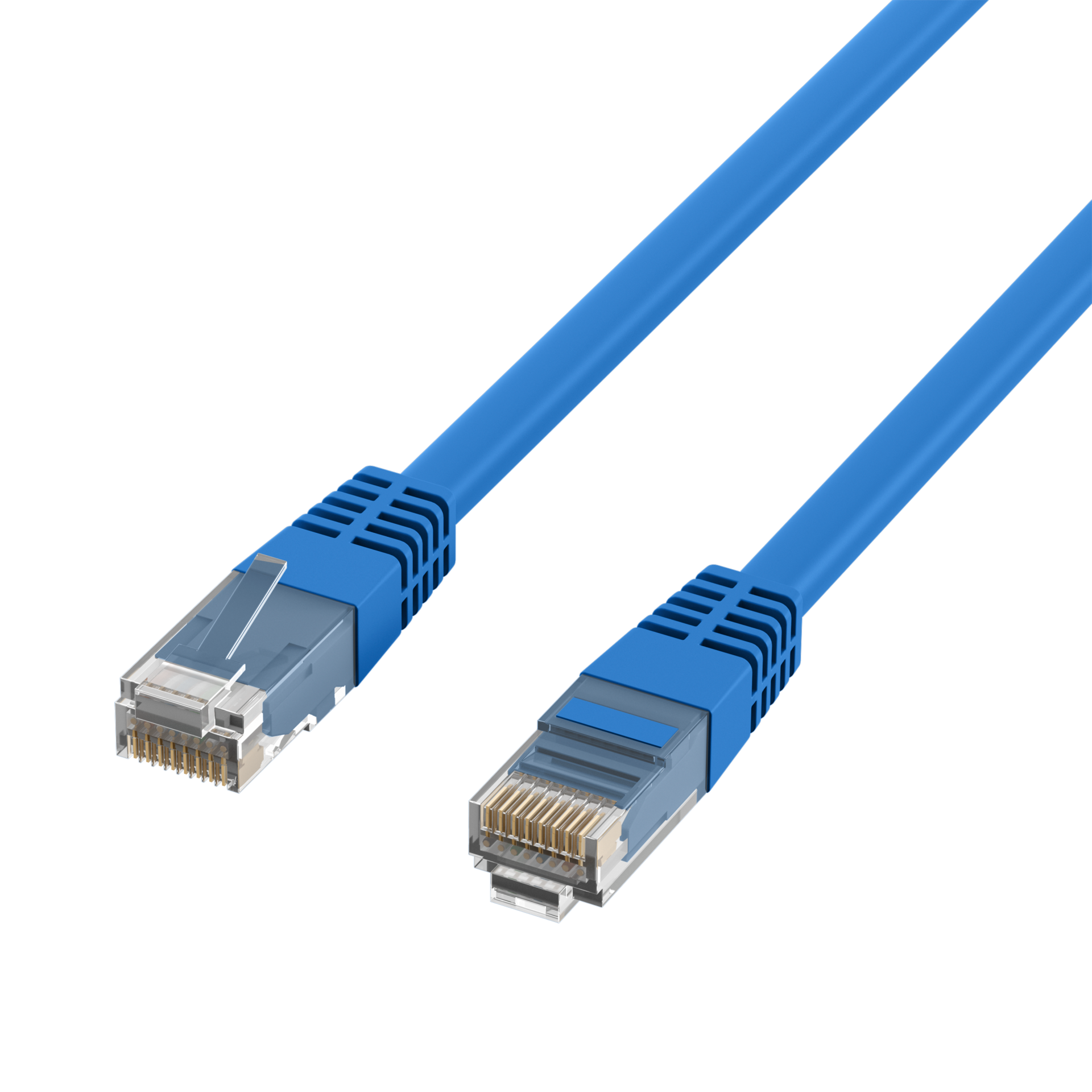 RJ45 Patch Cord Cat.5e U/UTP PVC CCA blue 2m