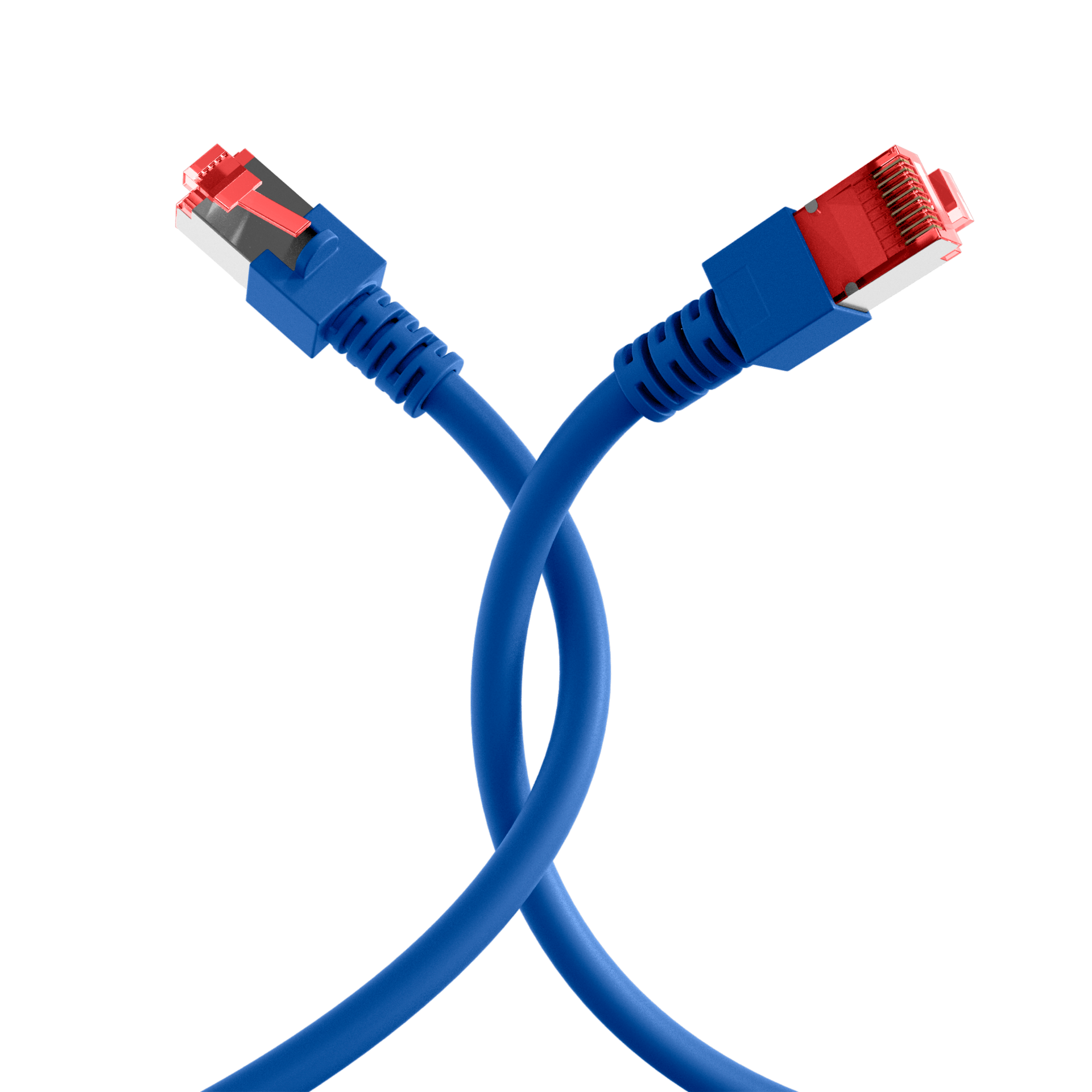 RJ45 Patch Cord Cat.6 S/FTP LSZH blue 0,15m