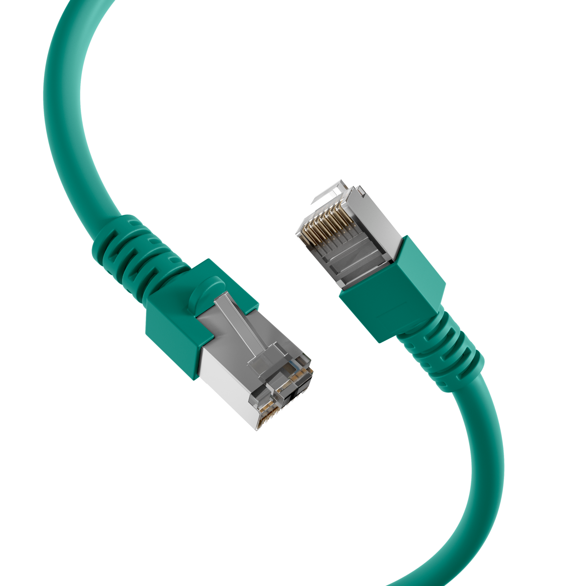 RJ45 Patch Cord Cat.5e SF/UTP PVC CCA green 0,5m