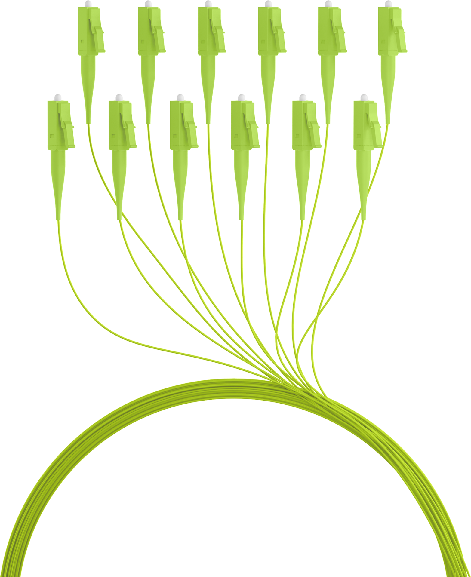 Fiber Pigtail LC OM5 -Lime green 2m - 1 piece
