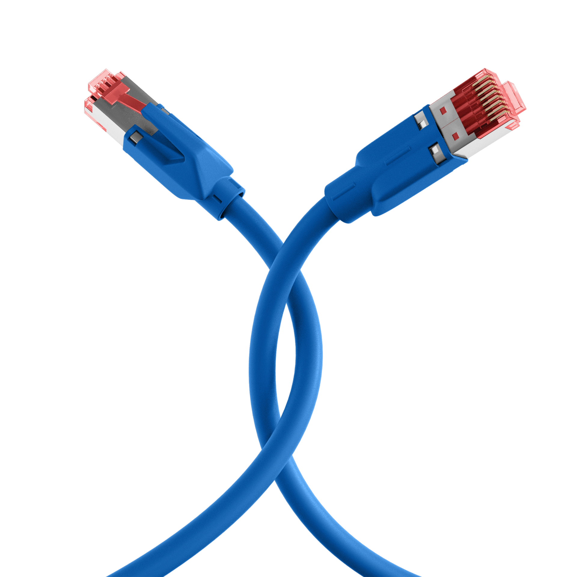 RJ45 Patch Cord Cat.6A S/FTP Dätwyler 7702 TM21 blue 20m