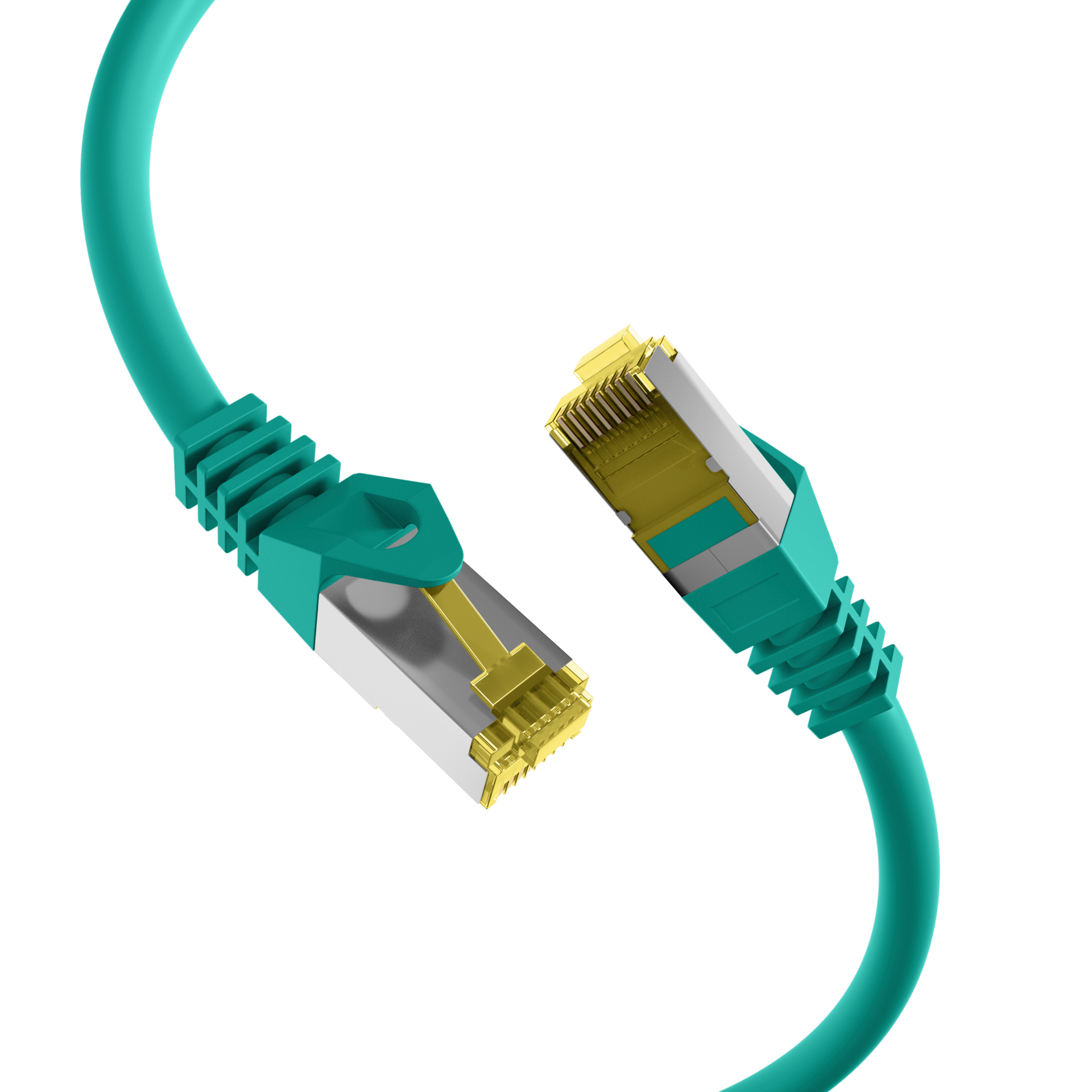 RJ45 Patch Cord Cat.6A S/FTP LSZH Cat.7 raw cable green 30m