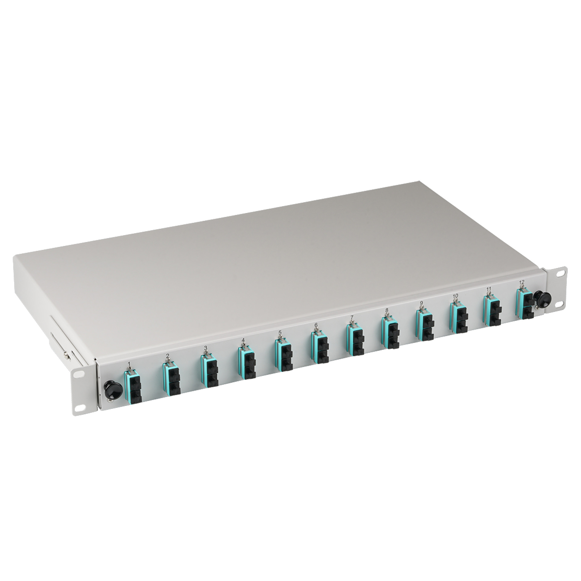 Pre-assembled ext. splice box SC OM3 12xpigtails / 6xDX-coupling