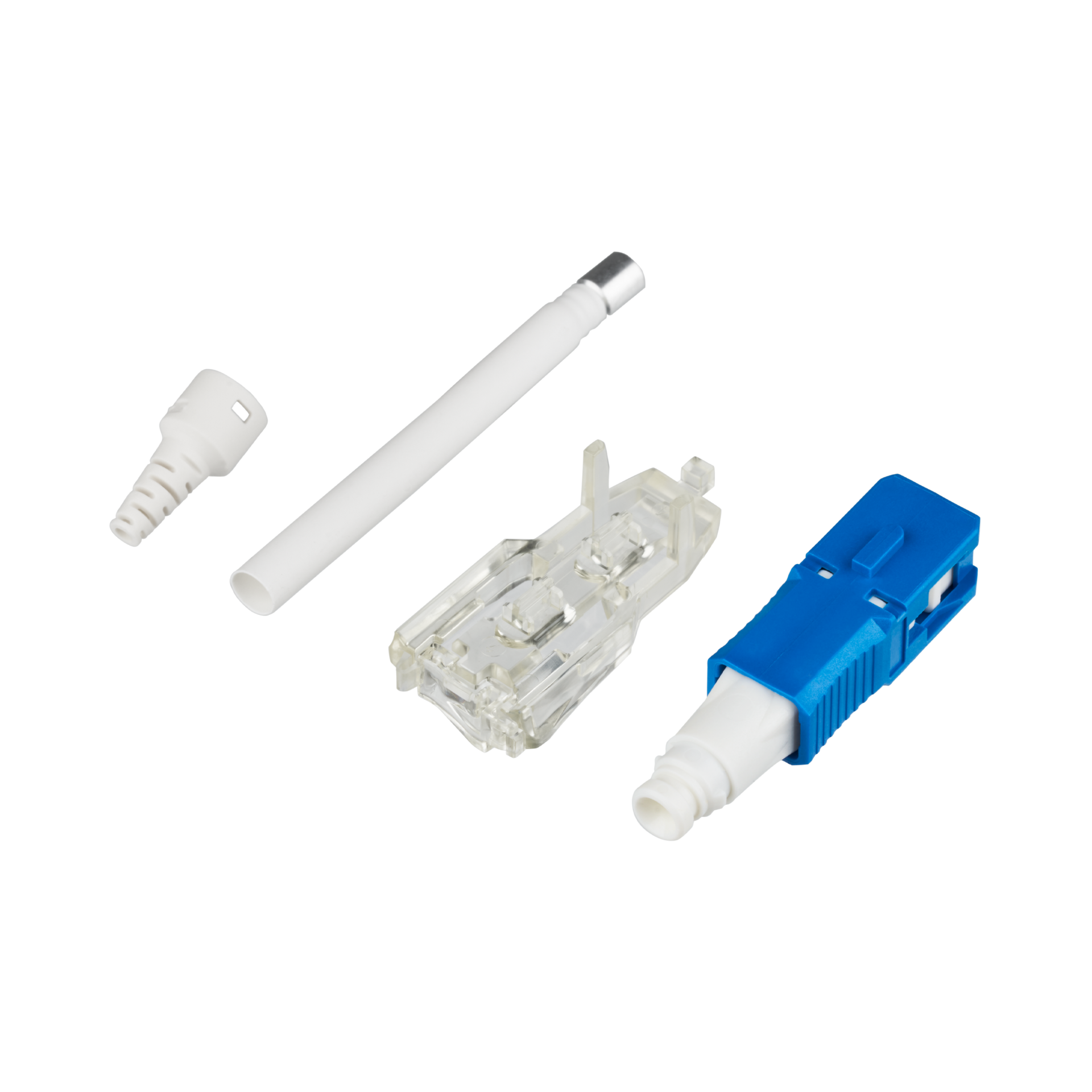 Field installable SC connectors OS2 blue