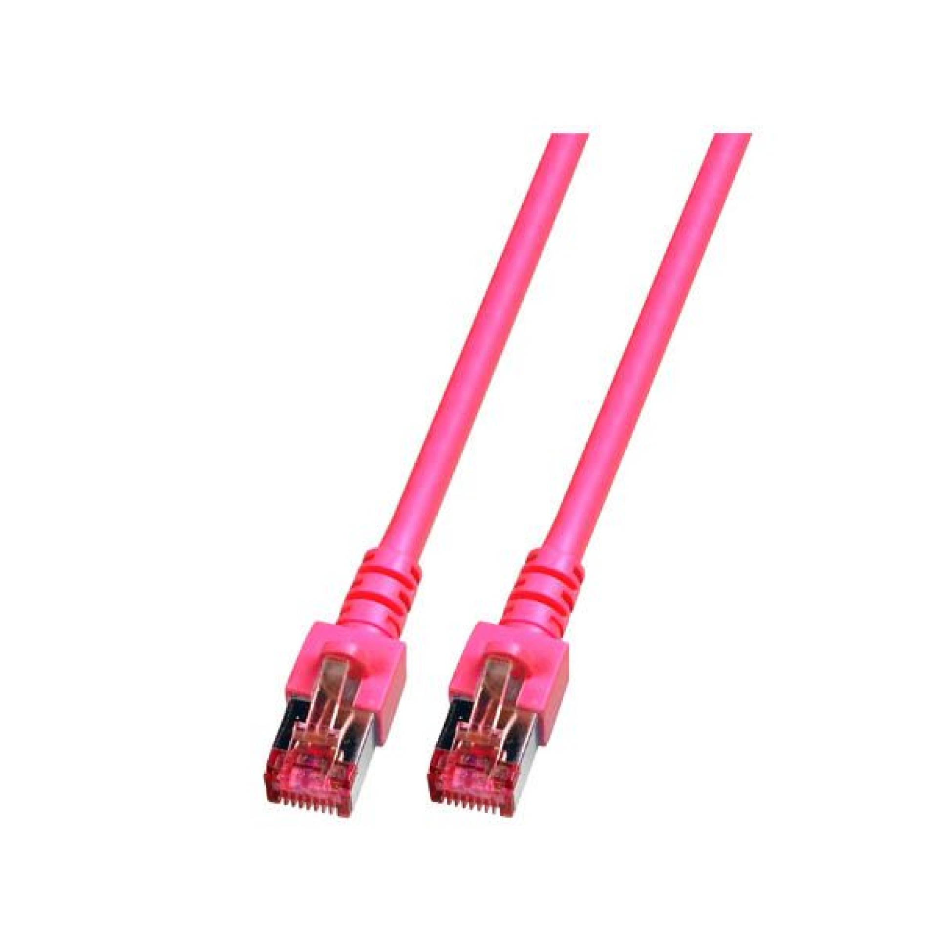 RJ45 Patch cable S/FTP, Cat.6, LSZH, 0.15m, magenta