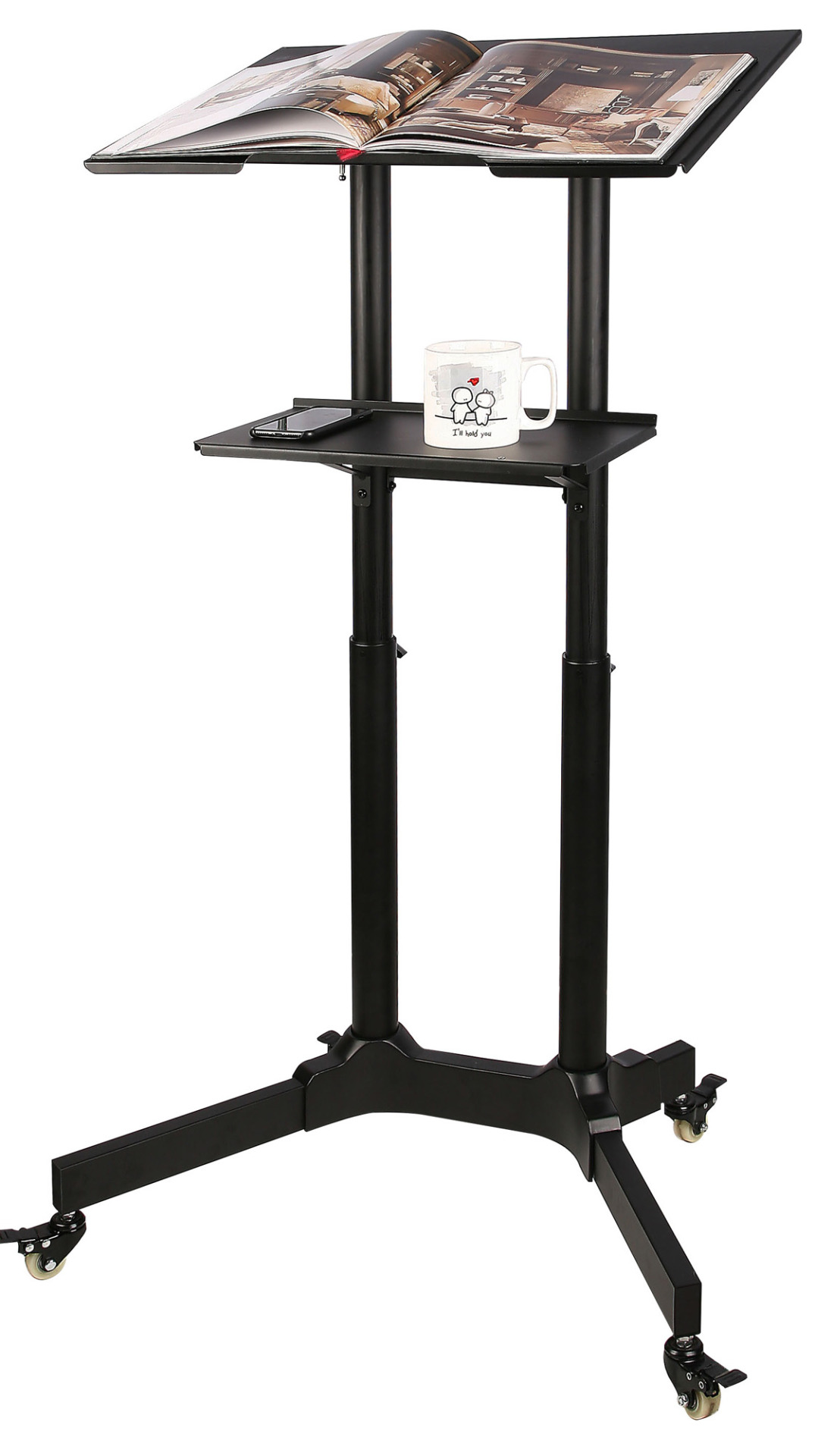 Universal Trolley for Notebook / Projektor 103-125cm, black