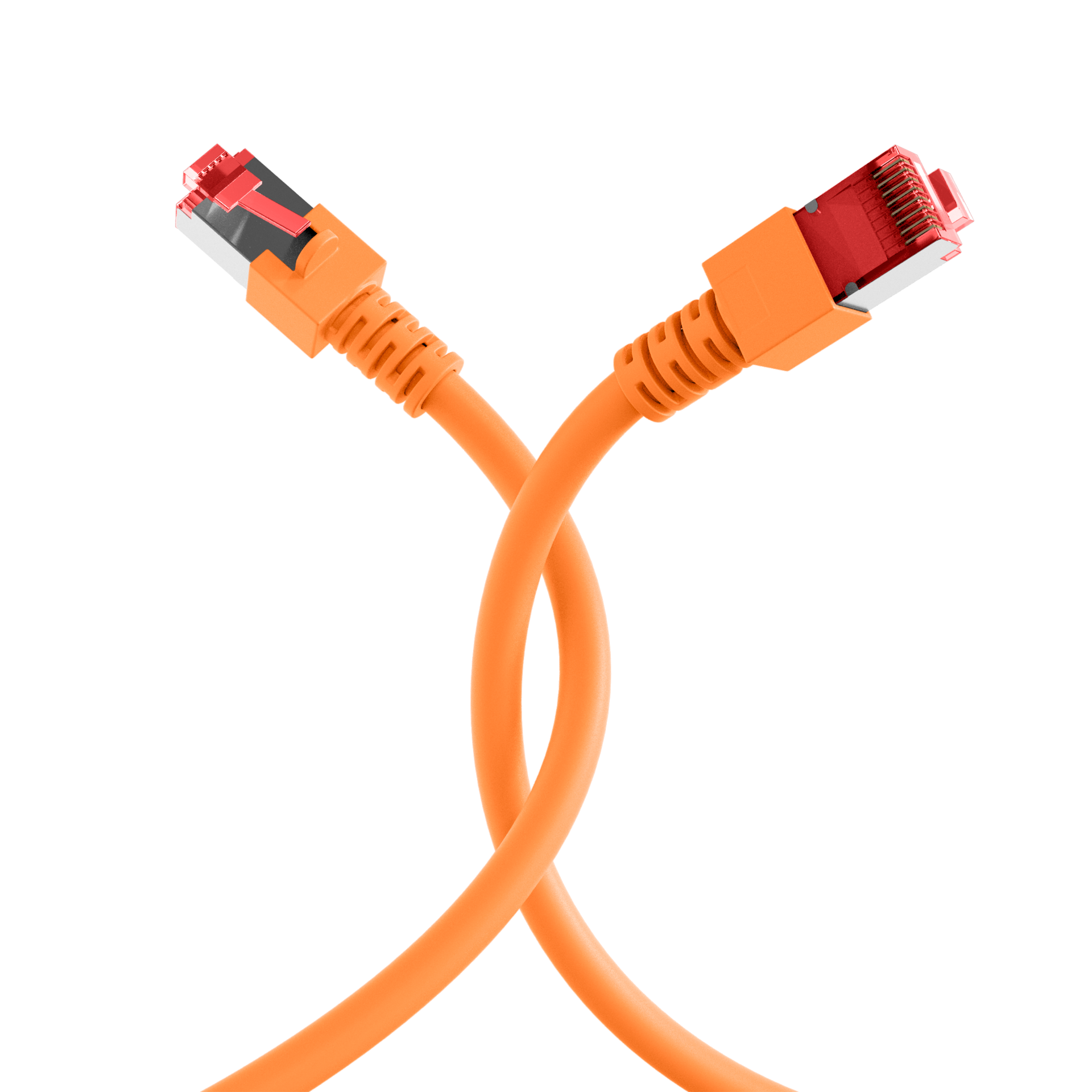 RJ45 Patch Cord Cat.6 S/FTP LSZH orange 0,15m