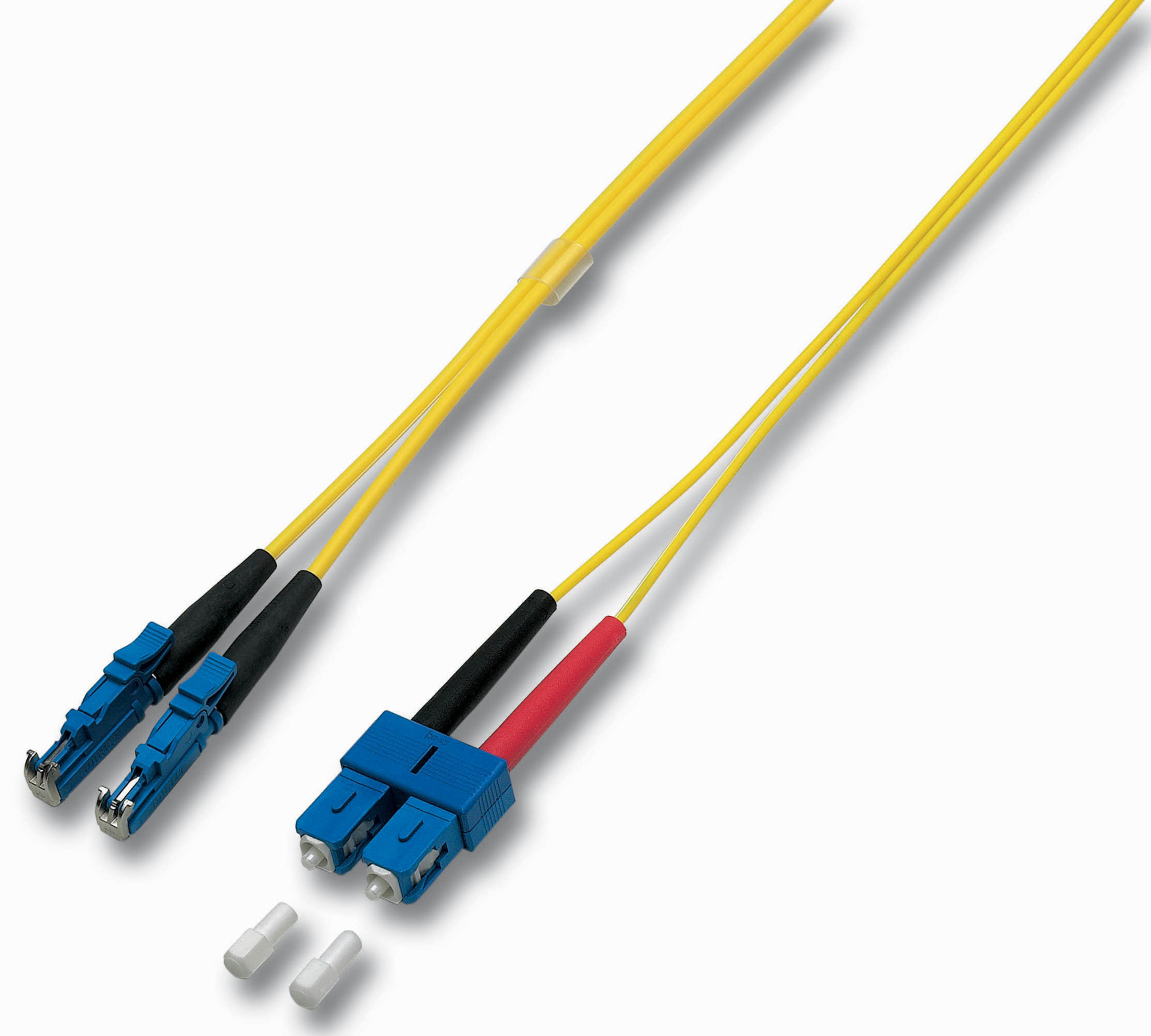 Duplex Jumper SC-E2000® 9/125µ, OS2, LSZH, yellow, 3.0mm, 5m