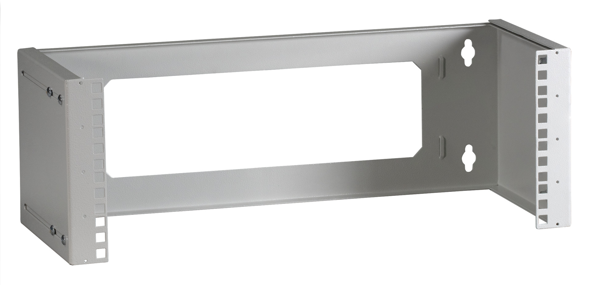 19" 4U Wall Bracket, Depth-Adj., RAL7035