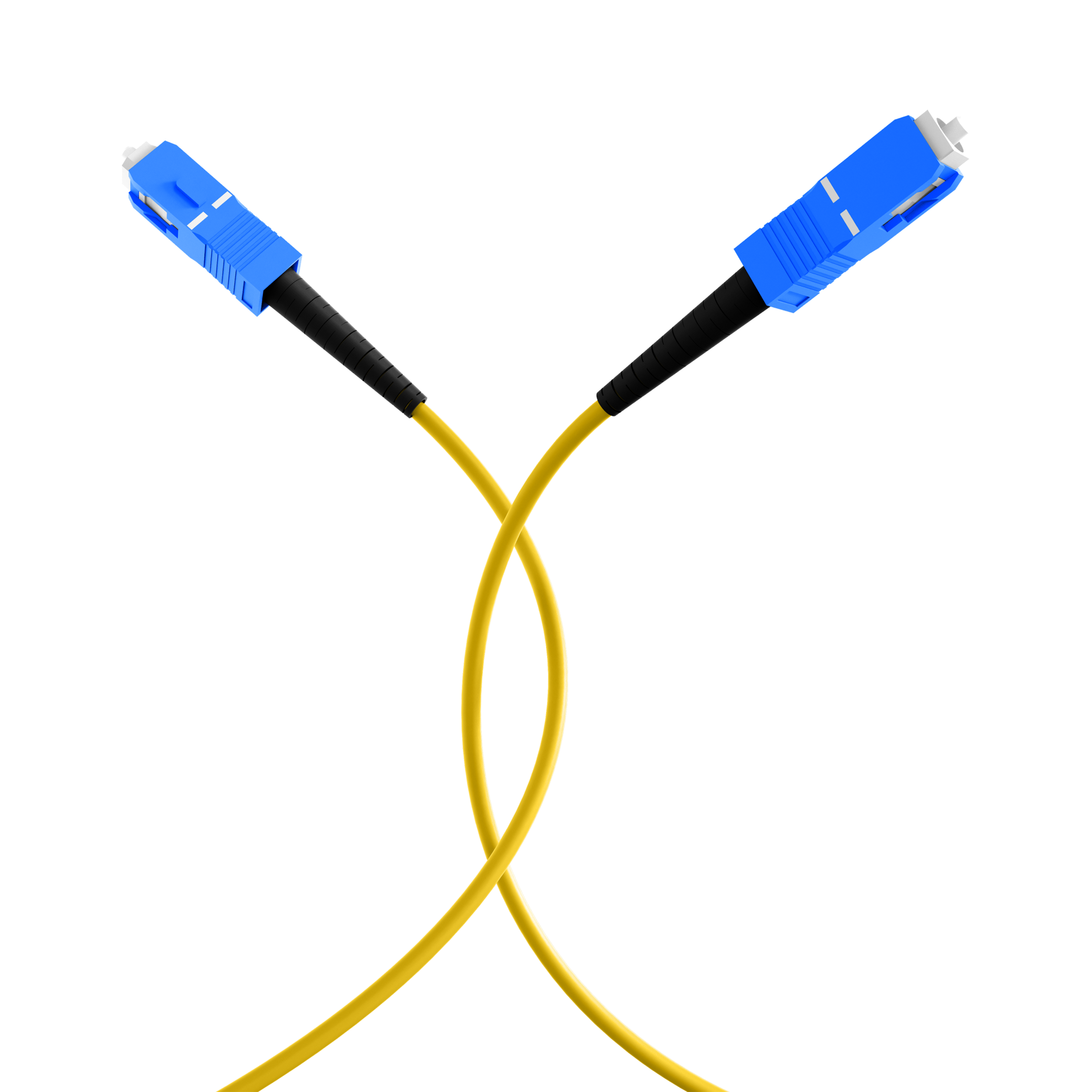 Simplex patch cable SC-SC OS2 G657A2 7.5m LSZH 3mm yellow