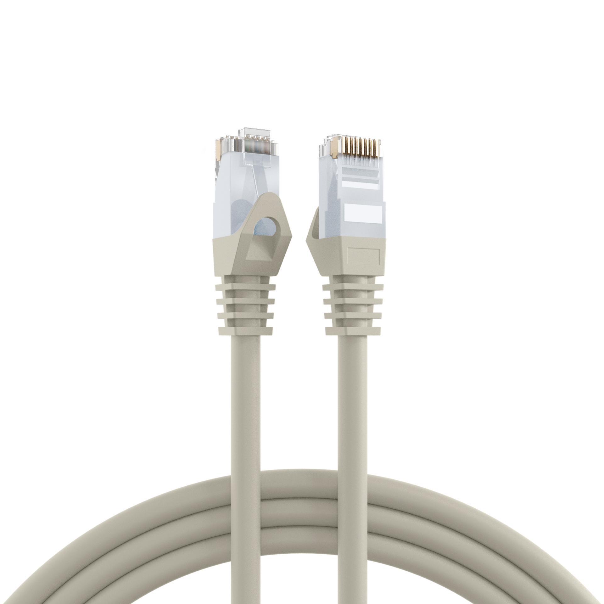 RJ45 Patch Cord Cat.6 U/UTP LSZH CCA grey 1m