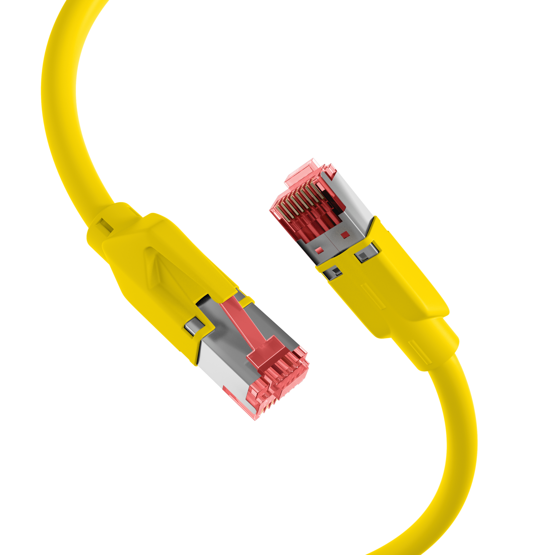 RJ45 Patch Cord Cat.5e S/UTP PUR TM21 for drag chains yellow 3m