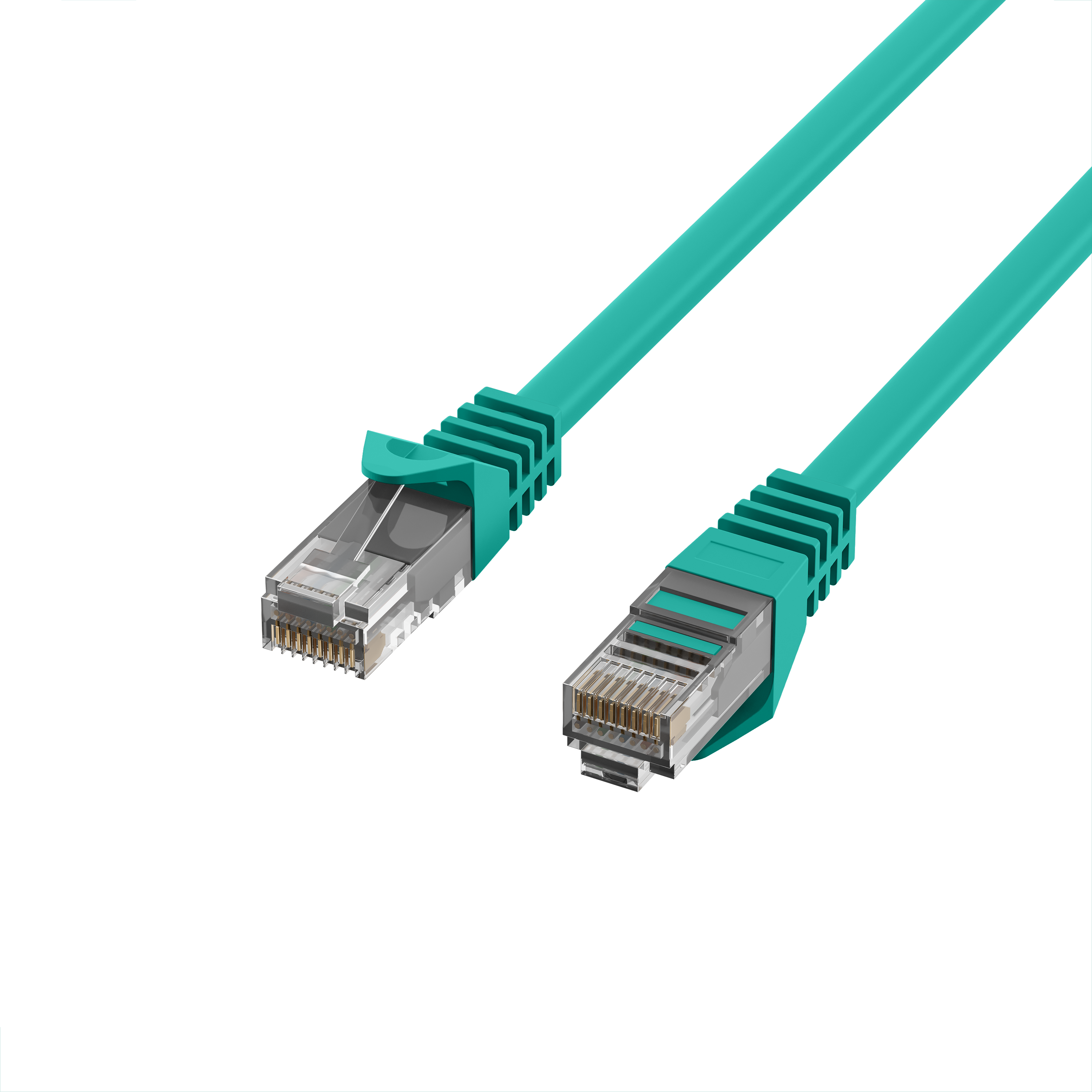 RJ45 Patch Cord Cat.5e U/UTP LSZH CCA AWG24/7 green 30m