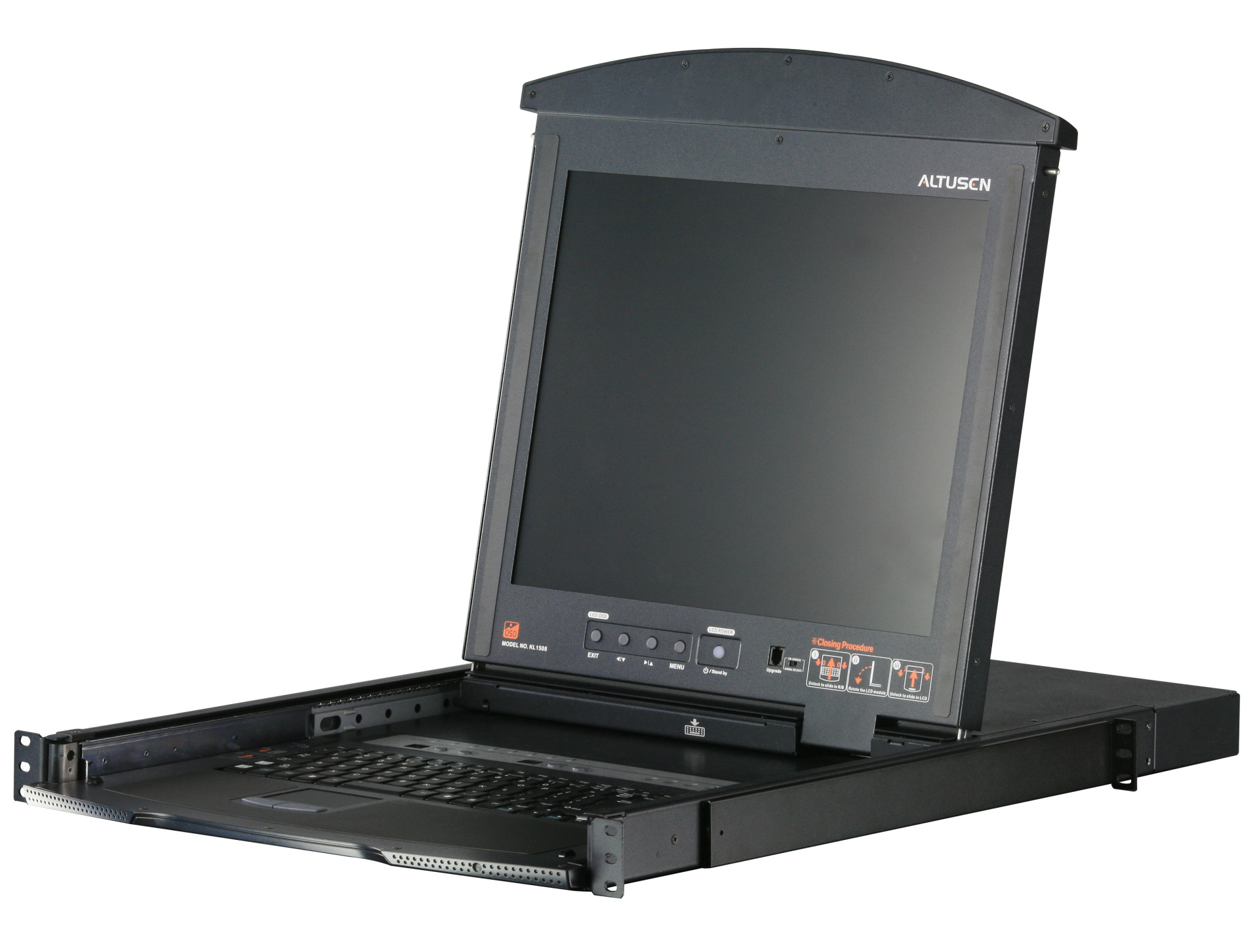 16-Port KVm Switch Cat.5 + Console 19"/1U with 19 "LCD
